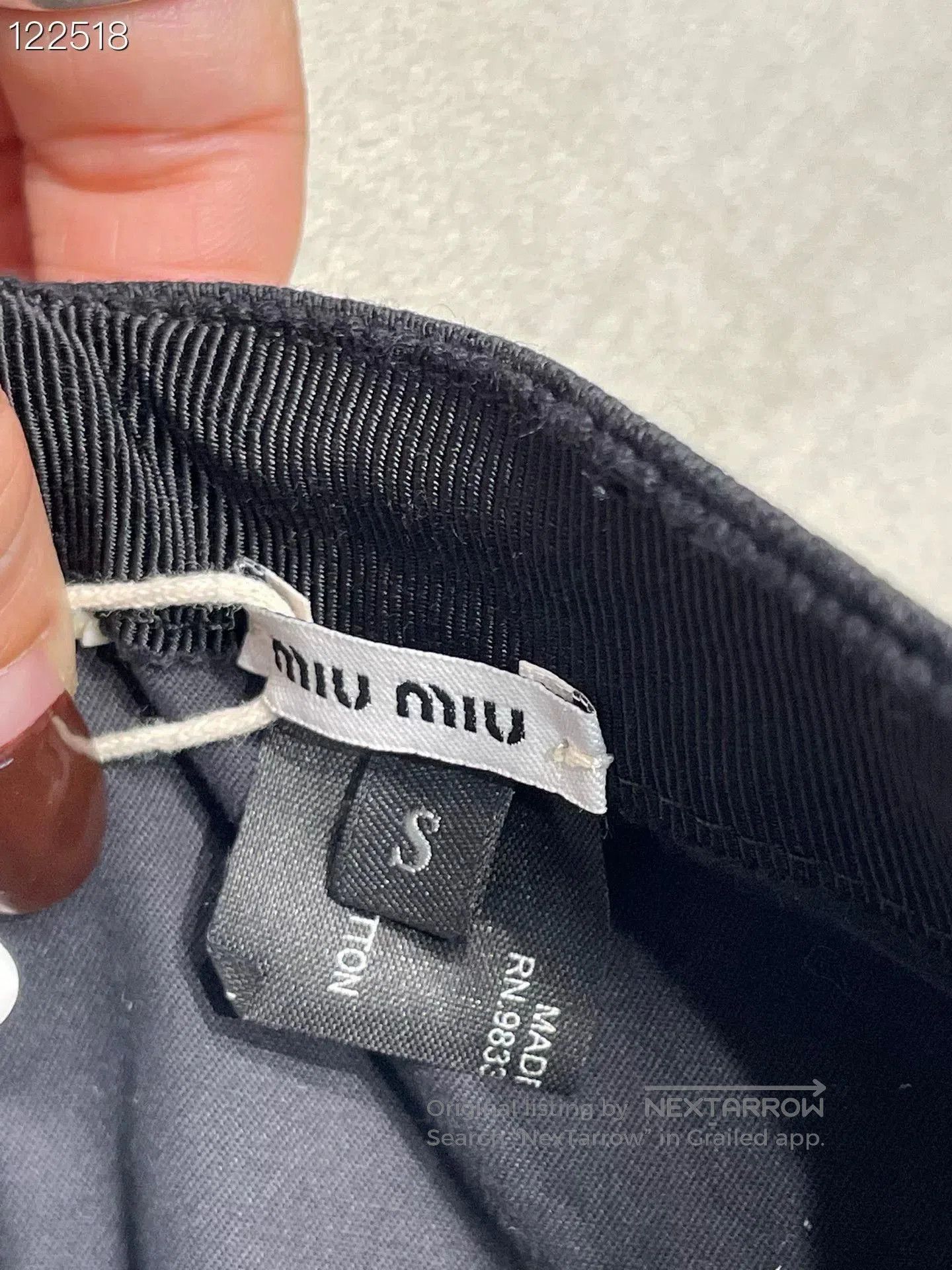 Miu Miu Miumiu Classic Black Baseball Cap. Size ONE SIZE - 4 Thumbnail