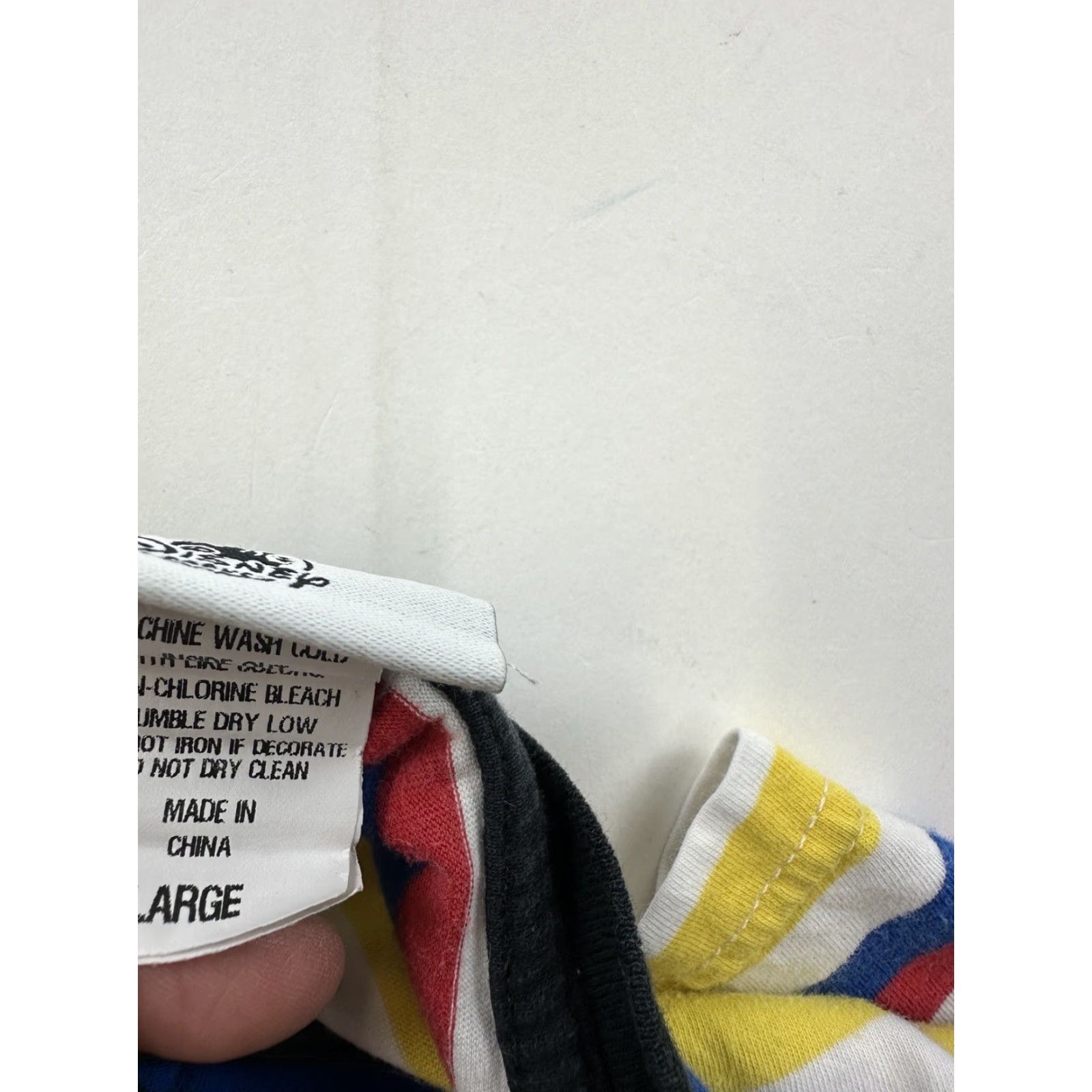 Disney Disney Disneyland Resort Shirt Mens L Striped Mickey Mouse Logo Short Sleeve Crew Neck Multicolor Cotton T-Shirt Disney Parks Theme Graphic Print Size US L / EU 52-54 / 3 - 5 Thumbnail