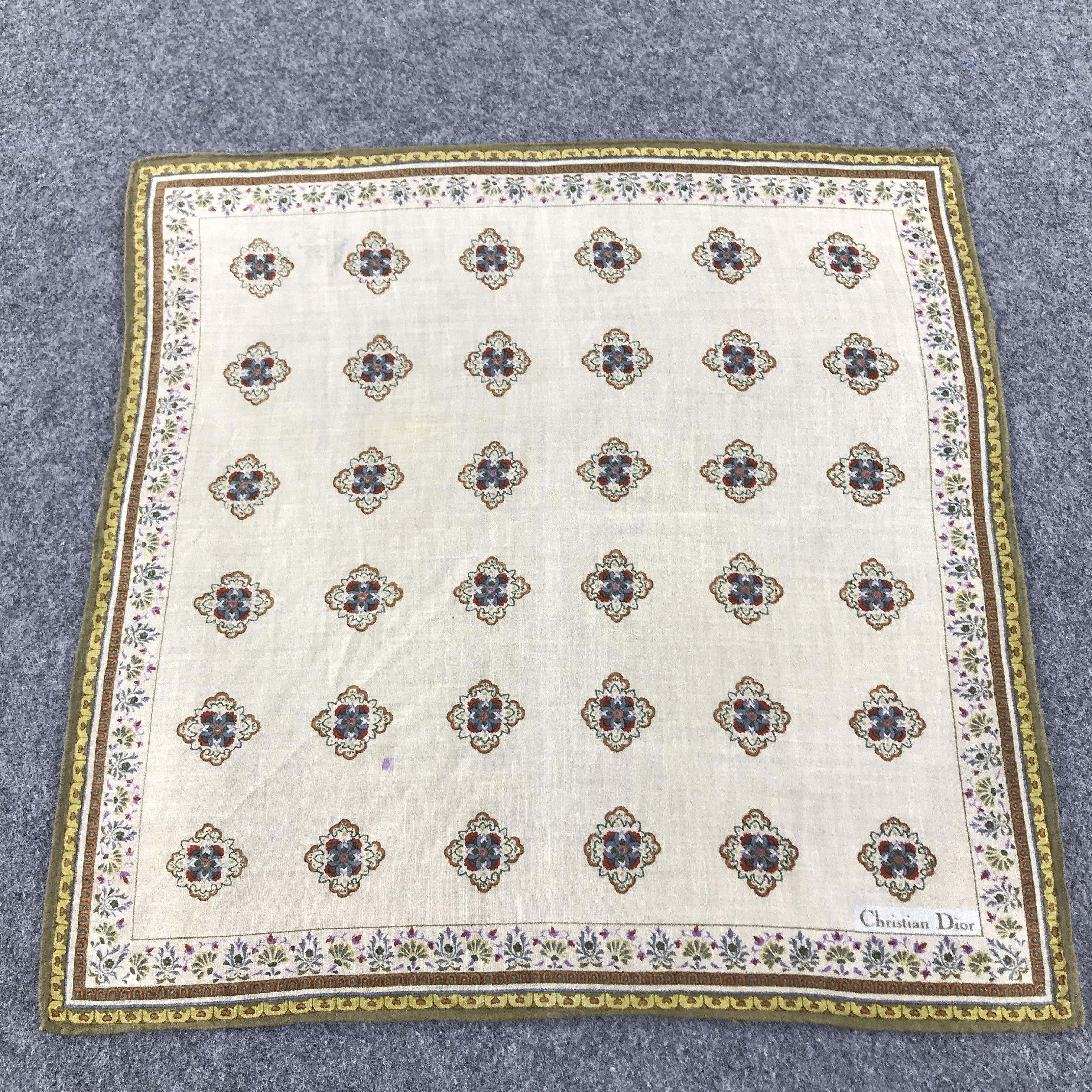 Christian Dior Monsieur Christian Dior Handkerchief Neckerchief Bandana H499 Size ONE SIZE - 4 Thumbnail