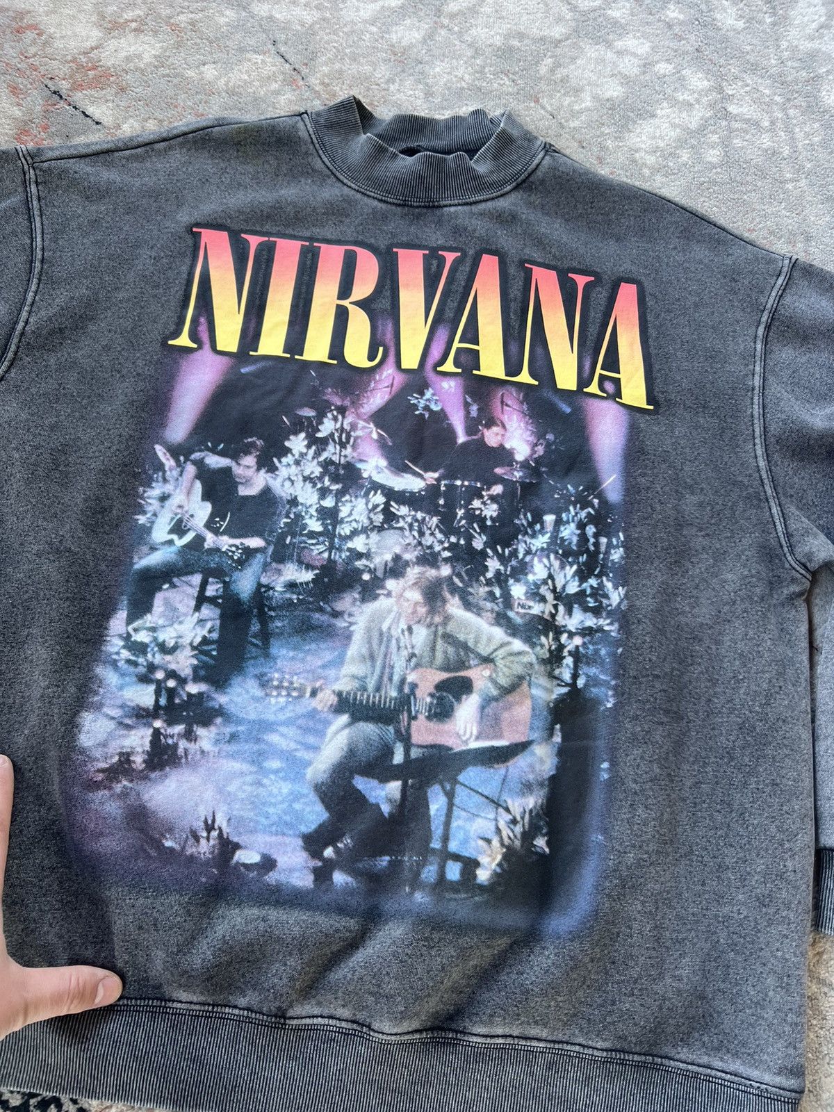Band Tees Nirvana Unplugged In New York Sweatshirt Size US L / EU 52-54 / 3 - 2 Thumbnail