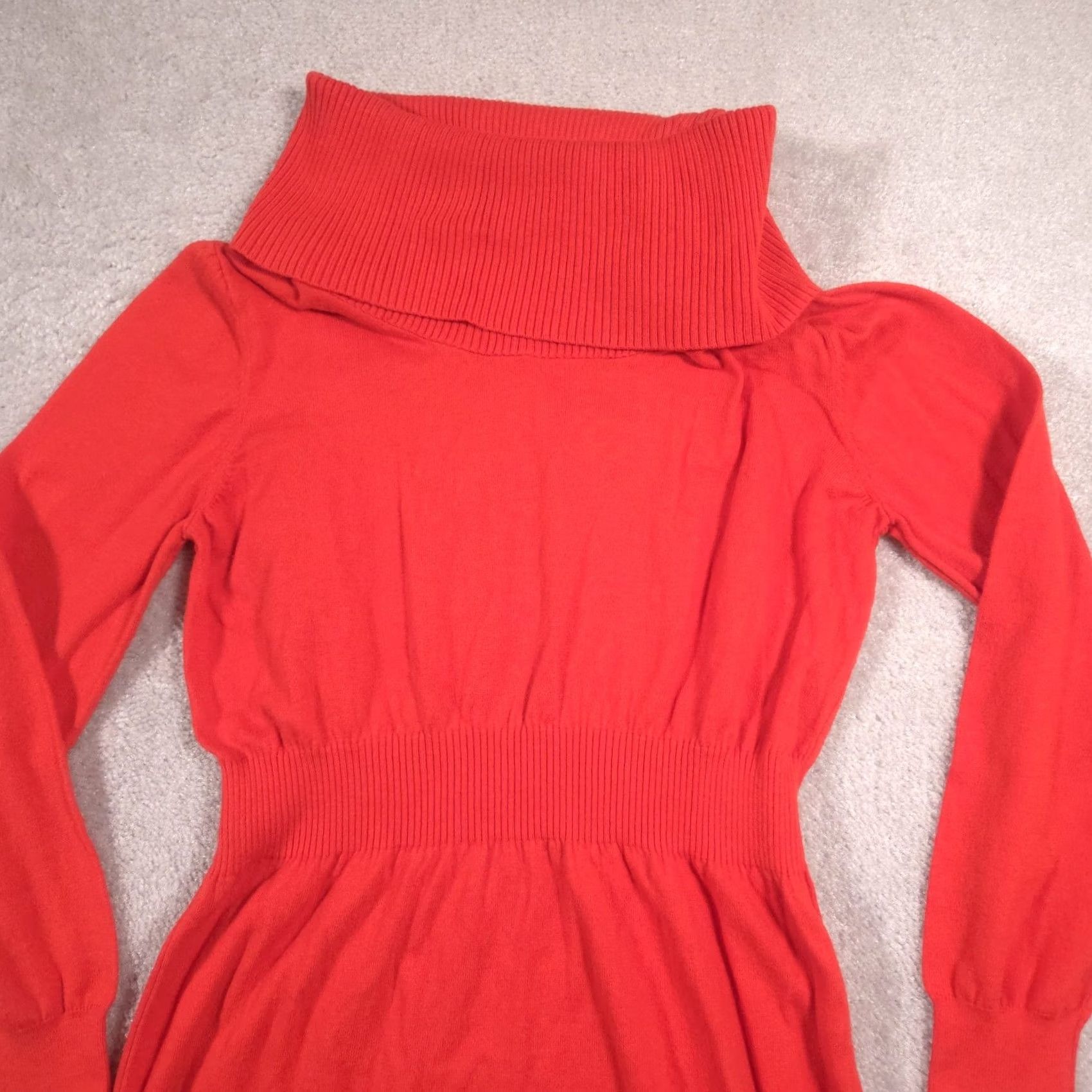 Old Navy Old Navy Knit Turtleneck Sweater Dress Womens Large Orange Long Sleeve Size L / US 10 / IT 46 - 3 Thumbnail