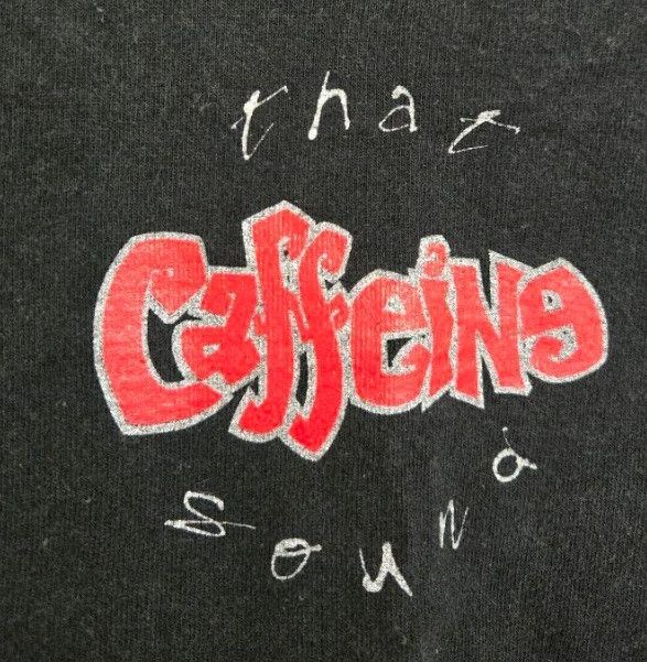 Vintage CAFFEINE CLOTHING RECORDS THAT SOUND L/S LARGE RAVE Size US L / EU 52-54 / 3 - 6 Thumbnail