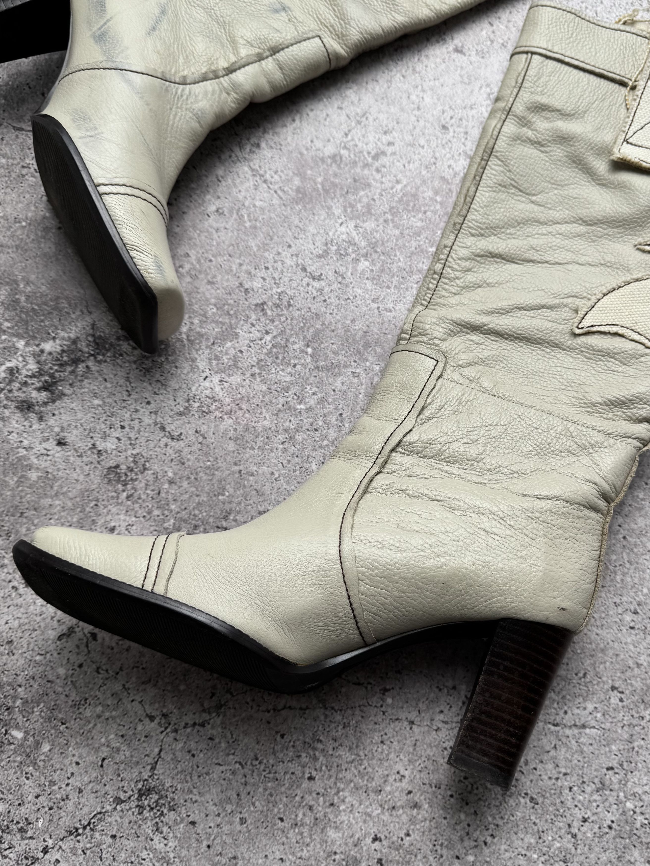 Vintage Vintage Leather Boots C5(V396)(E8) Size US 6 / IT 36 - 8 Thumbnail