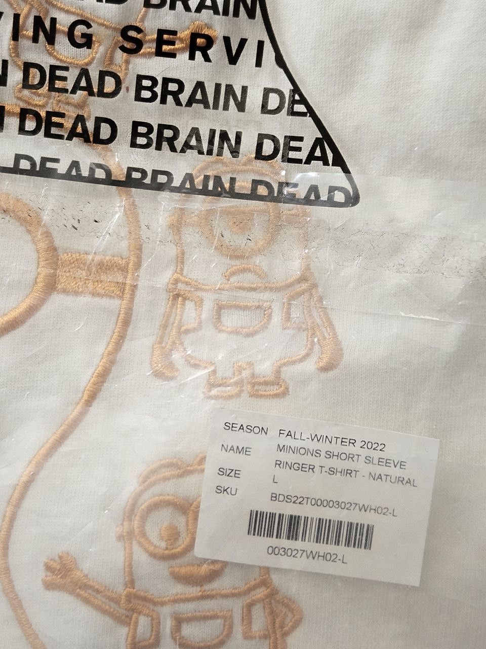 Brain Dead Brain Dead x Minions Ringer T-shirt Natural L New Size US L / EU 52-54 / 3 - 4 Thumbnail