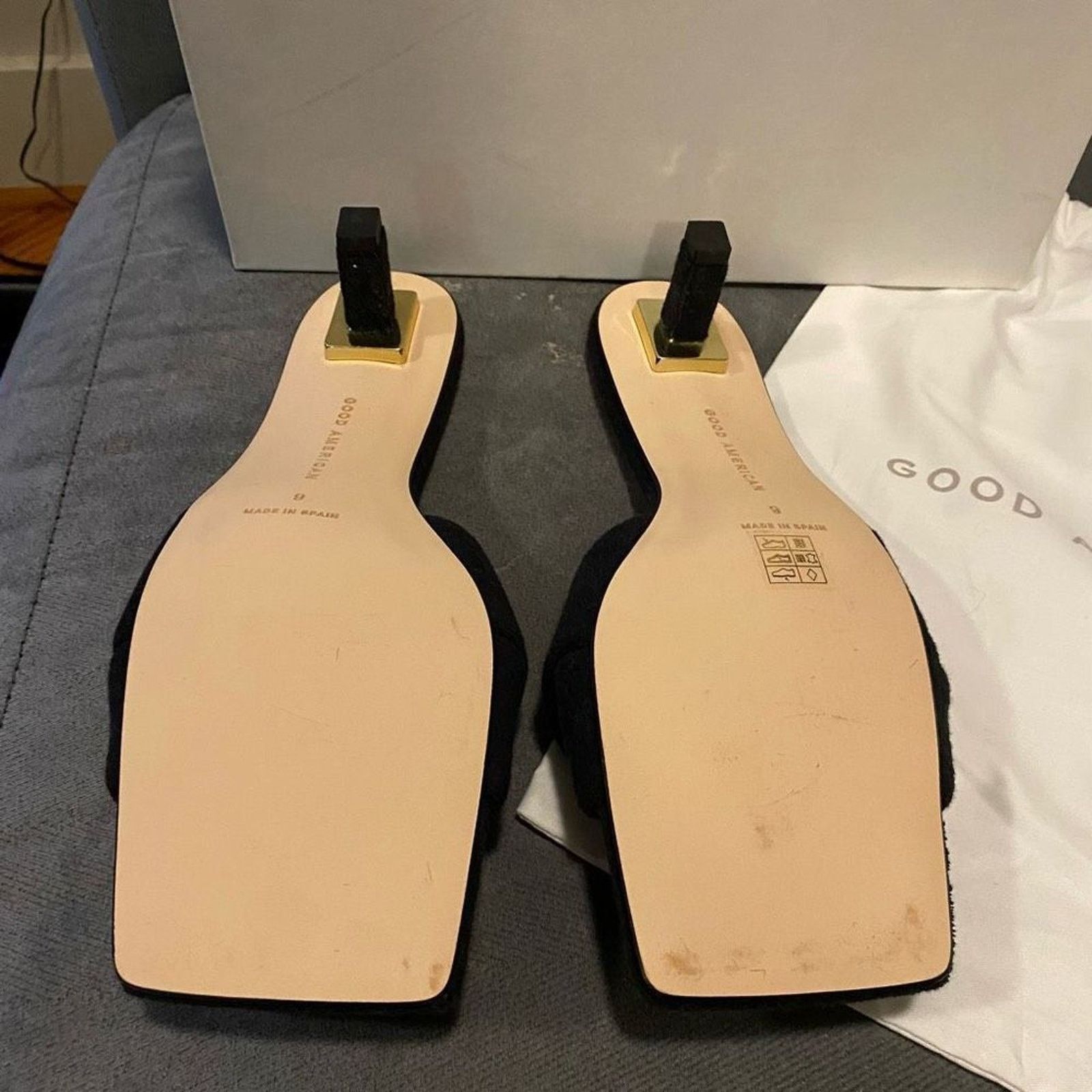 Good American Good American NIB Terry Kickstand Heel Black, Sz 9, $185 Size US 9 / IT 39 - 4 Thumbnail