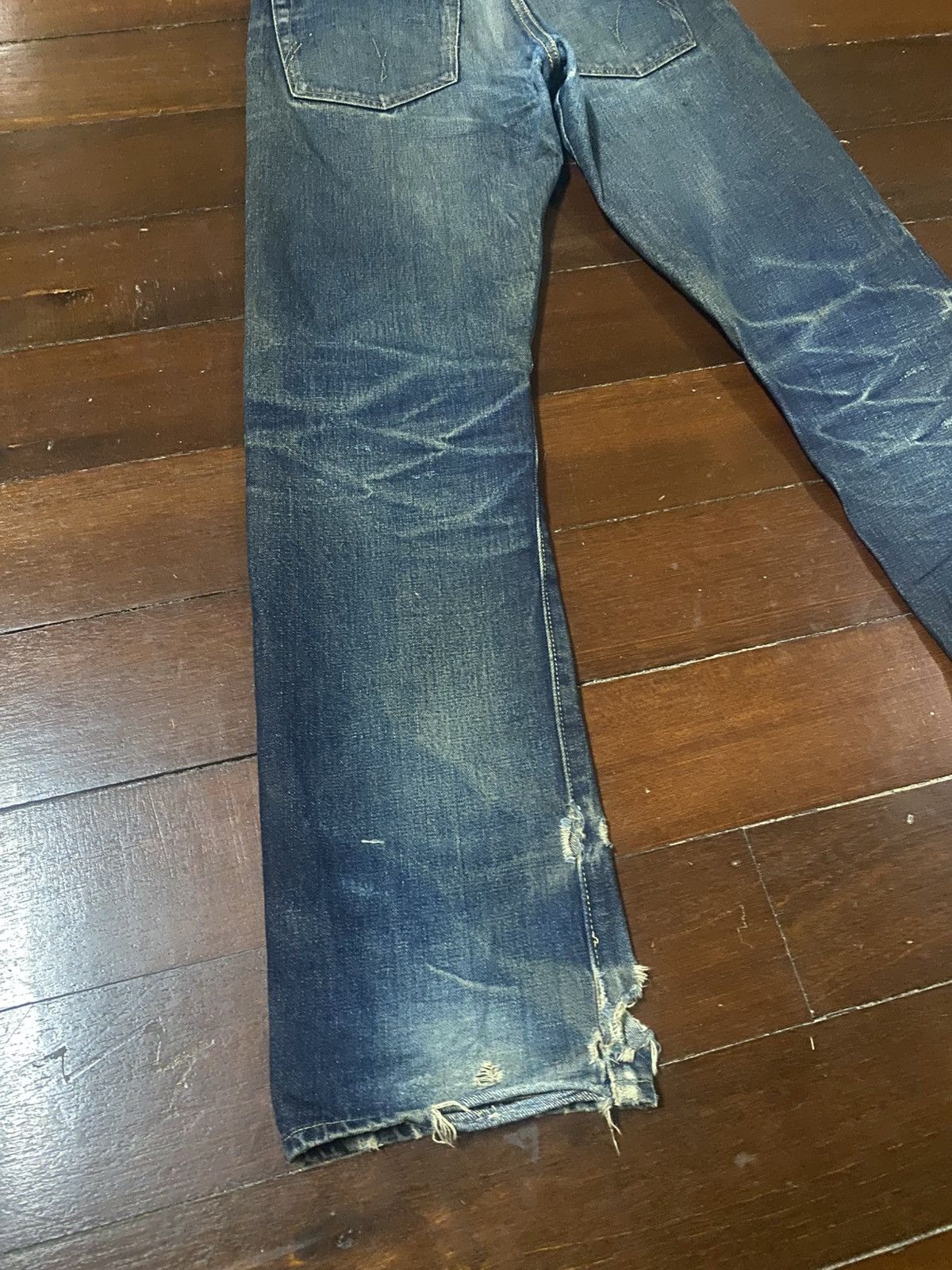 Sugar Cane Vintage Sugar cane 1947 distressed mud wash rusty jeans Size US 31 - 19 Thumbnail