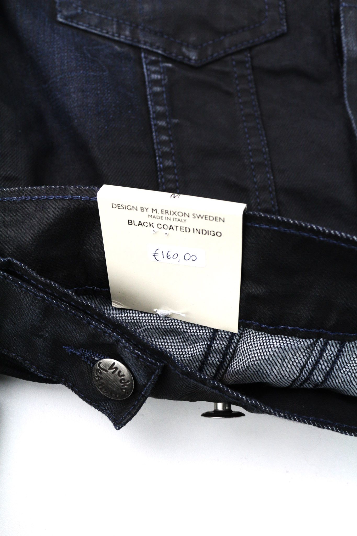 Nudie Jeans TERRY M Black Coated Indigo Jacket 81072 Size US M / EU 48-50 / 2 - 7 Thumbnail