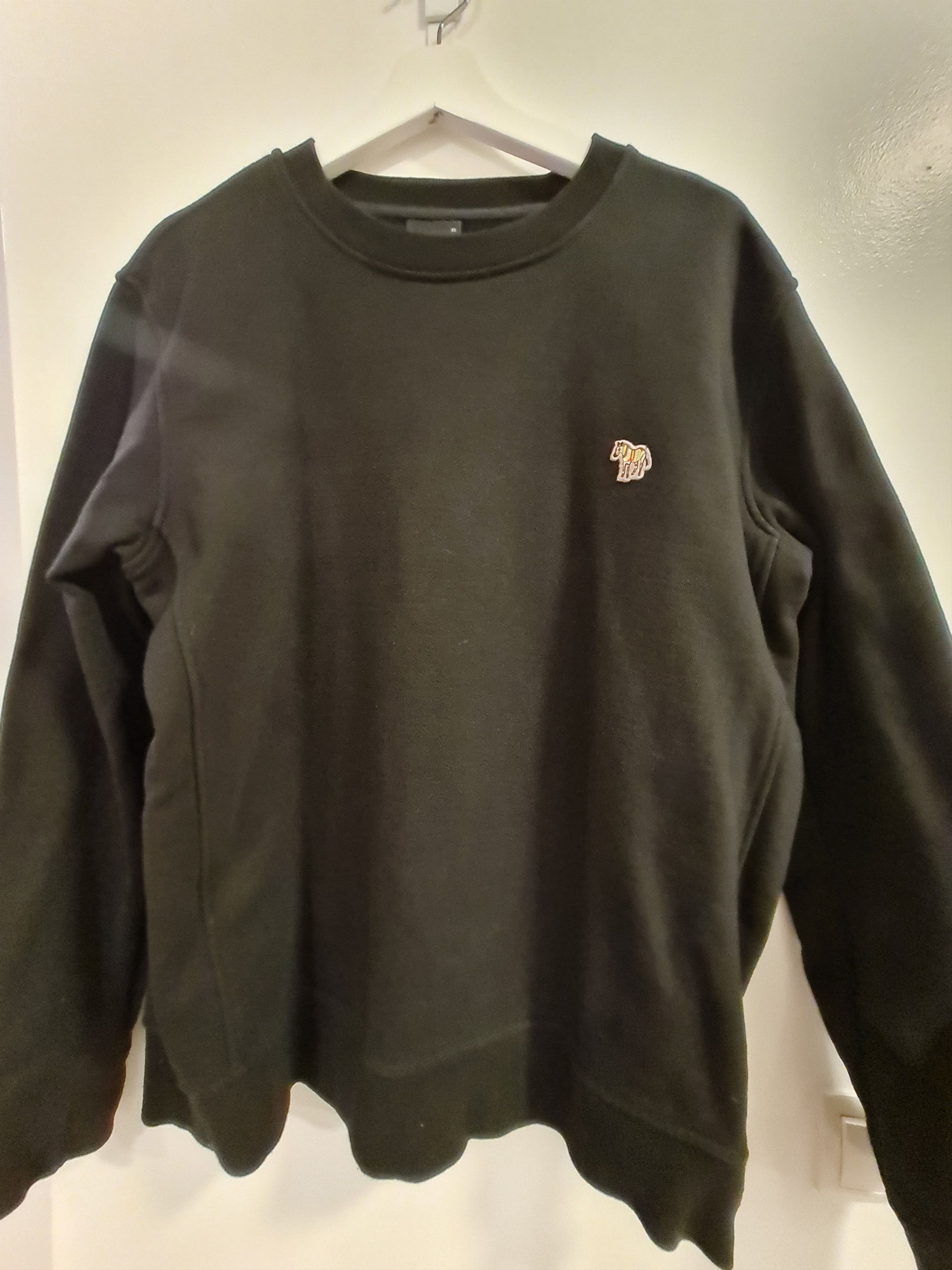 Paul Smith Black Cotton Embroidered Zebra Logo Sweatshirt Size US XL / EU 56 / 4 - 1 Thumbnail