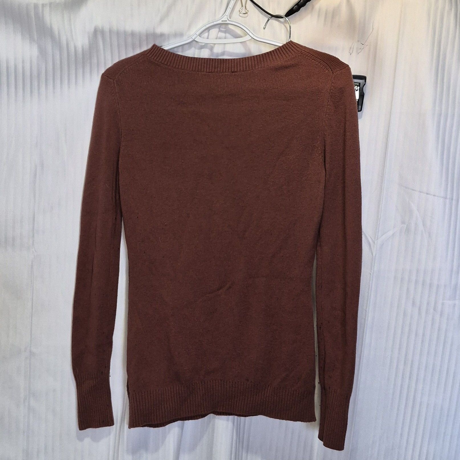 Express Express Women's Medium Scoop Crewneck Sweater in Rust Brown Size M / US 6-8 / IT 42-44 - 5 Thumbnail