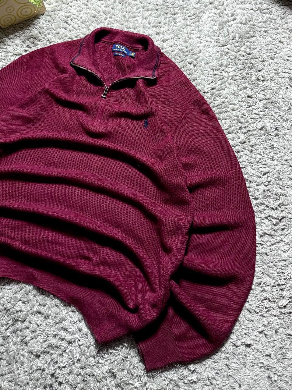 Ralph Lauren 00s Vintage Ralph Lauren 1/4 zip Knitted Sweatshirt Rare Size US XL / EU 56 / 4 - 4 Thumbnail