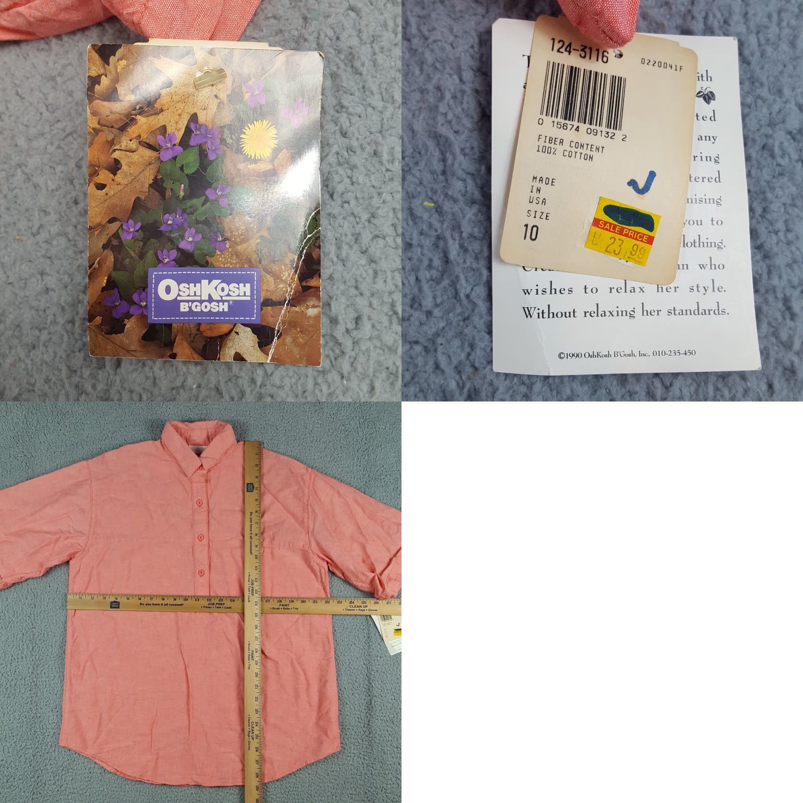 Vintage VINTAGE OshKosh B'gosh Pink Chambray Women's Size 10 Preppy Polo Shirt Polo Shirt Women 10 Pink Chambray 80s 90s Vintage OshKosh B'gosh Men? Size L / US 10 / IT 46 - 8 Thumbnail