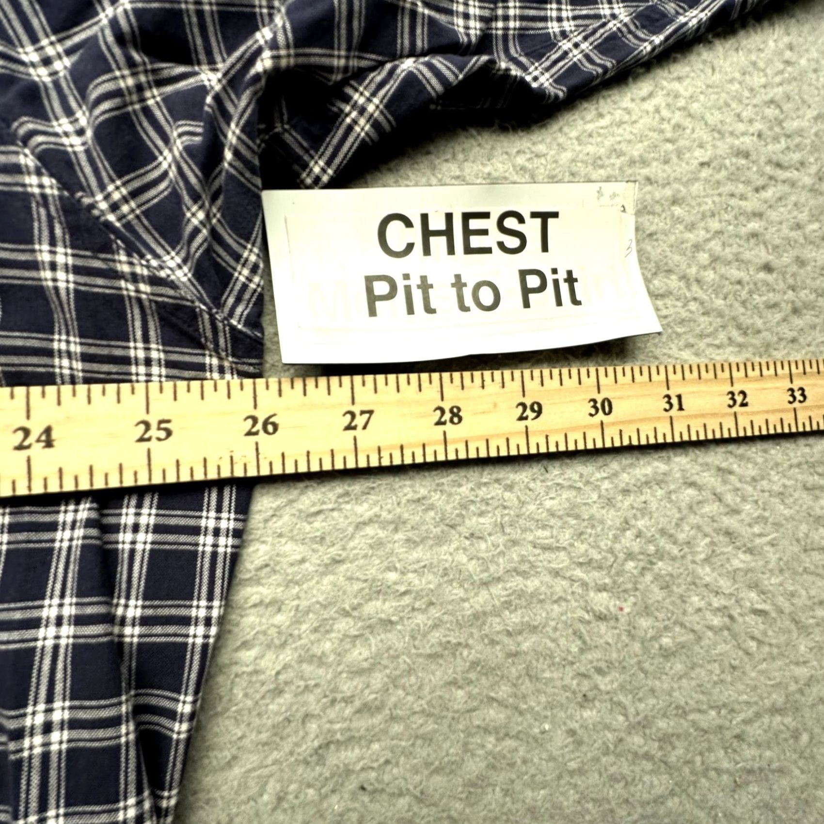 Ralph Lauren Ralph Lauren Moore Plaid Button-Down Long Sleeve Shirt Mens XL Navy White Size US XL / EU 56 / 4 - 6 Thumbnail