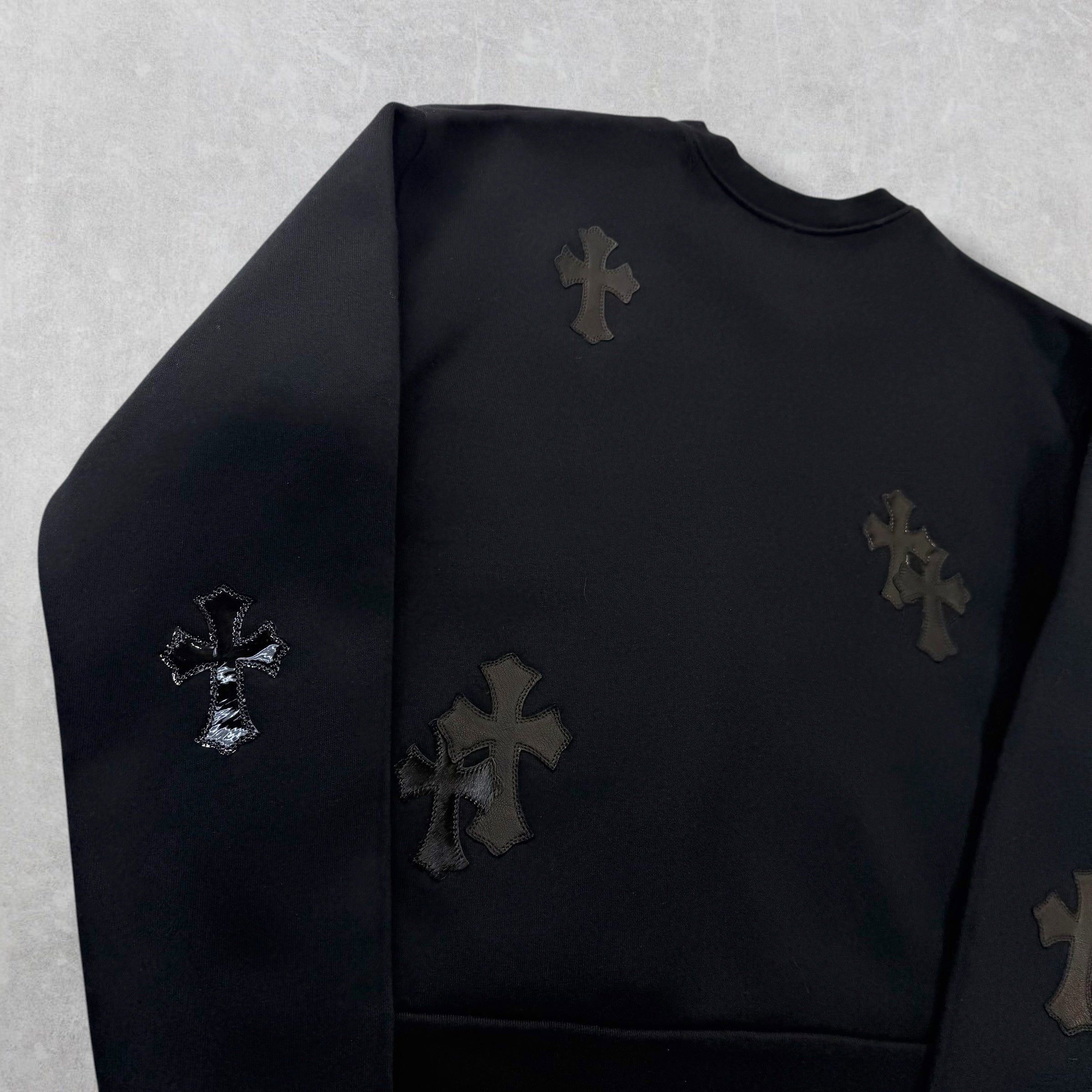 Chrome Hearts Chrome Hearts Pony-hair Multicross Patch Crewneck S Size US S / EU 44-46 / 1 - 3 Thumbnail