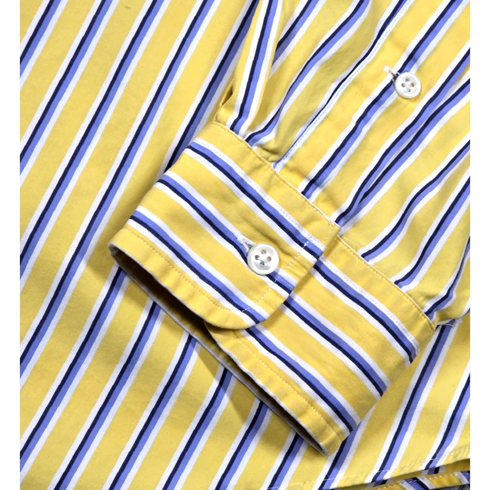 Polo Ralph Lauren VINTAGE Polo Ralph Lauren Button-Up Shirt Striped Yellow XL Long Sleeve 90s Classic Fit Men’s Button-Down Polo Ralph Lauren Shirt Size US XL / EU 56 / 4 - 6 Thumbnail