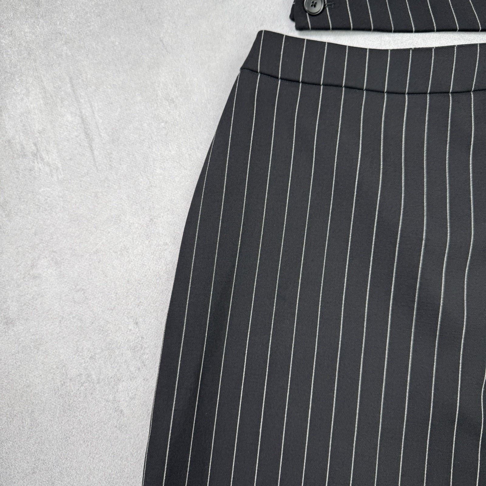 Balenciaga Balenciaga New Midi Striped Skirt Black Size 40 Size 28" / US 6 / IT 42 - 5 Thumbnail