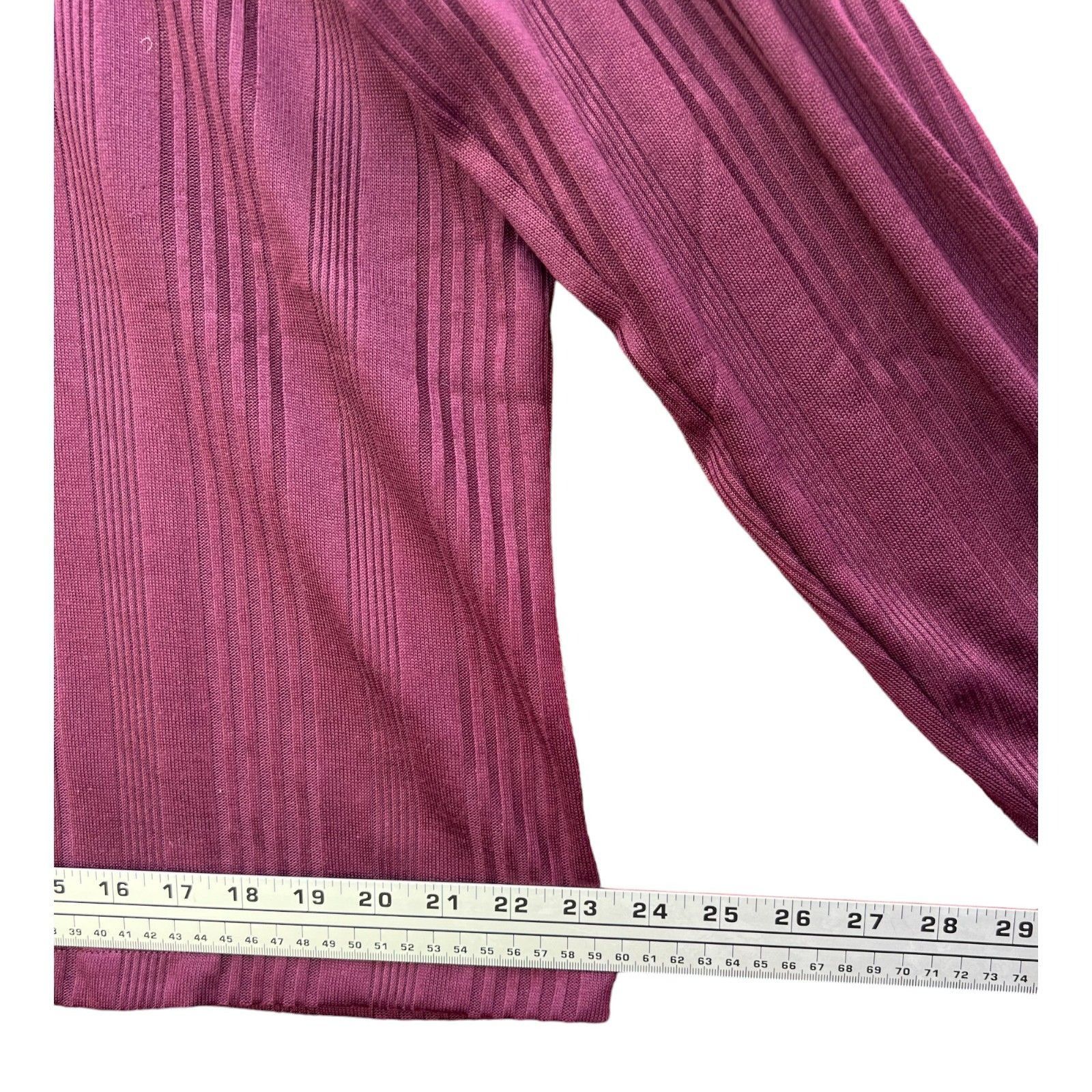 Other Knox Rose - Women's Long Sleeve Turtleneck Top - Plum - 1X Size XL / US 12-14 / IT 48-50 - 7 Thumbnail