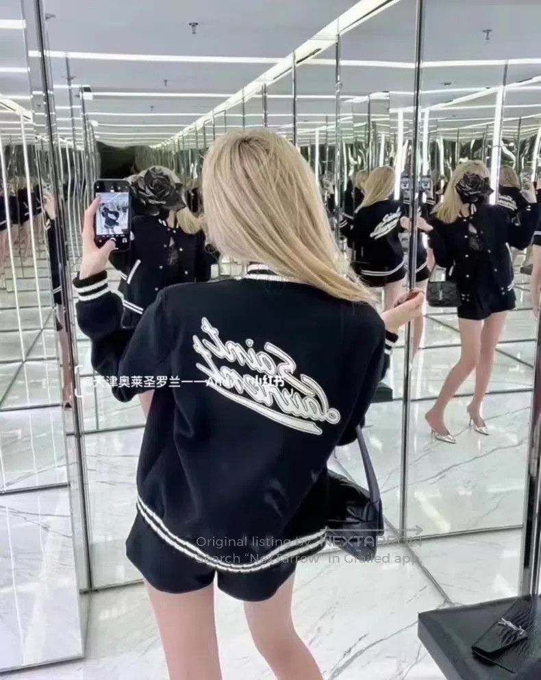 Saint Laurent Paris Saint Laurent Paris Back Lettering Embroidered Baseball Ja Size US L / EU 52-54 / 3 - 8 Thumbnail