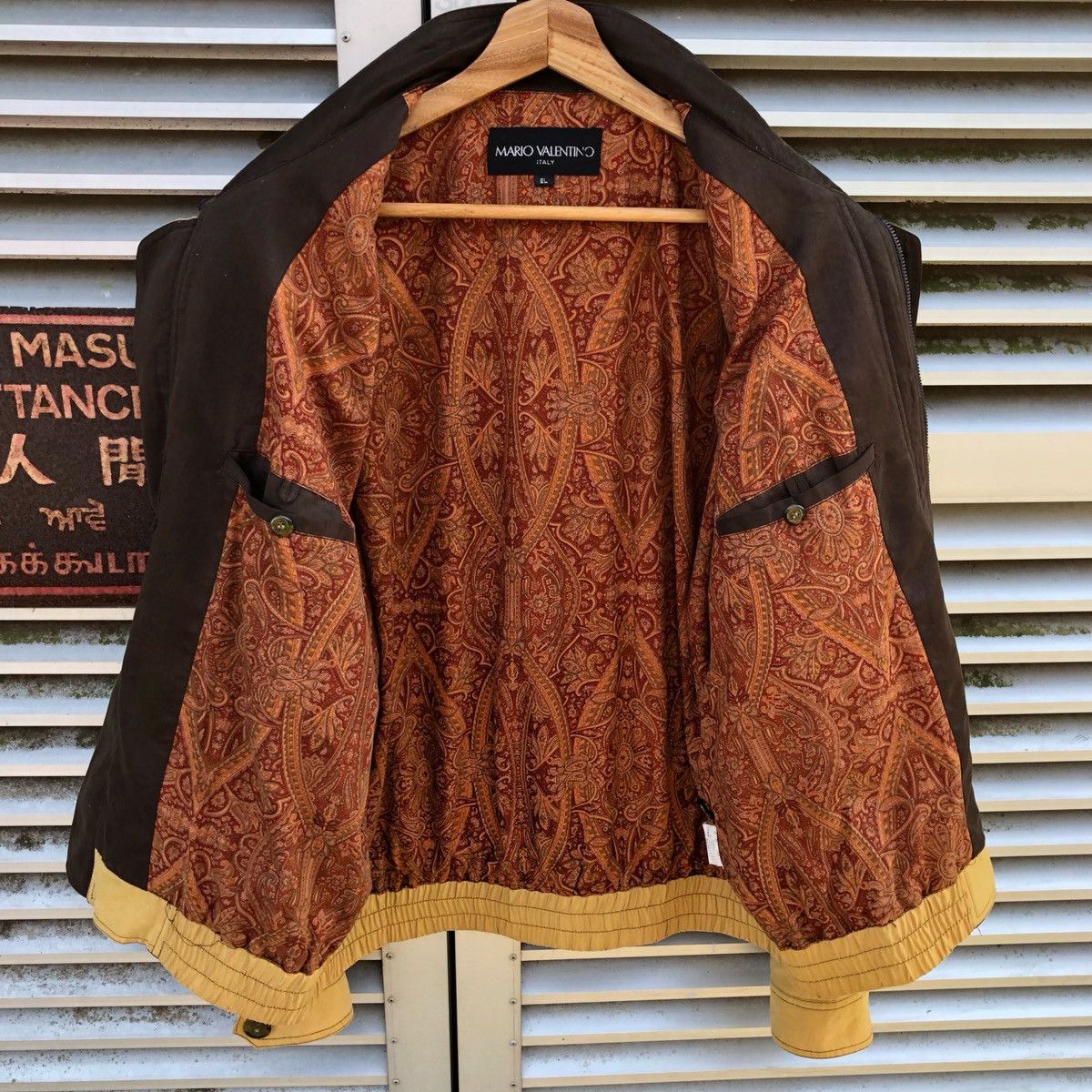 Mario Valentino Vintage Mario Valentino Italy Sun Faded Bomber Jacket Size US L / EU 52-54 / 3 - 3 Thumbnail