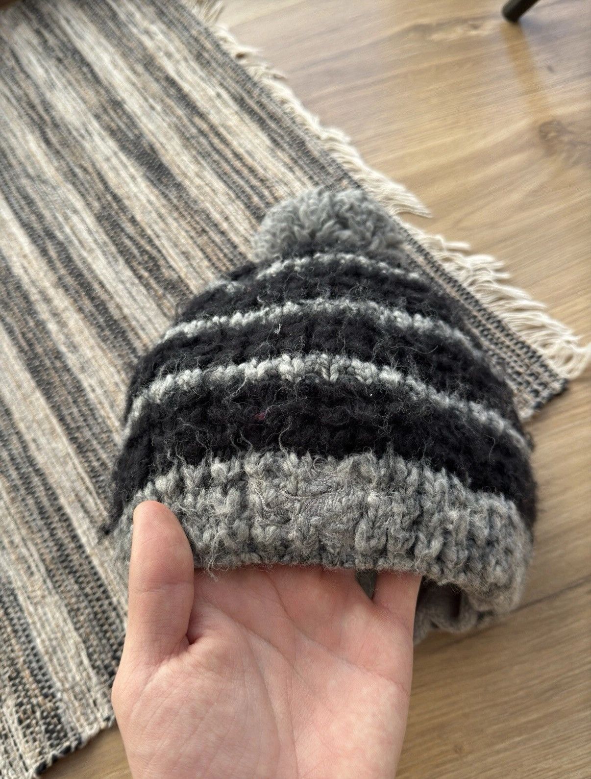 Arcteryx winter hat Vintage wool knited pom-pom beanie hat