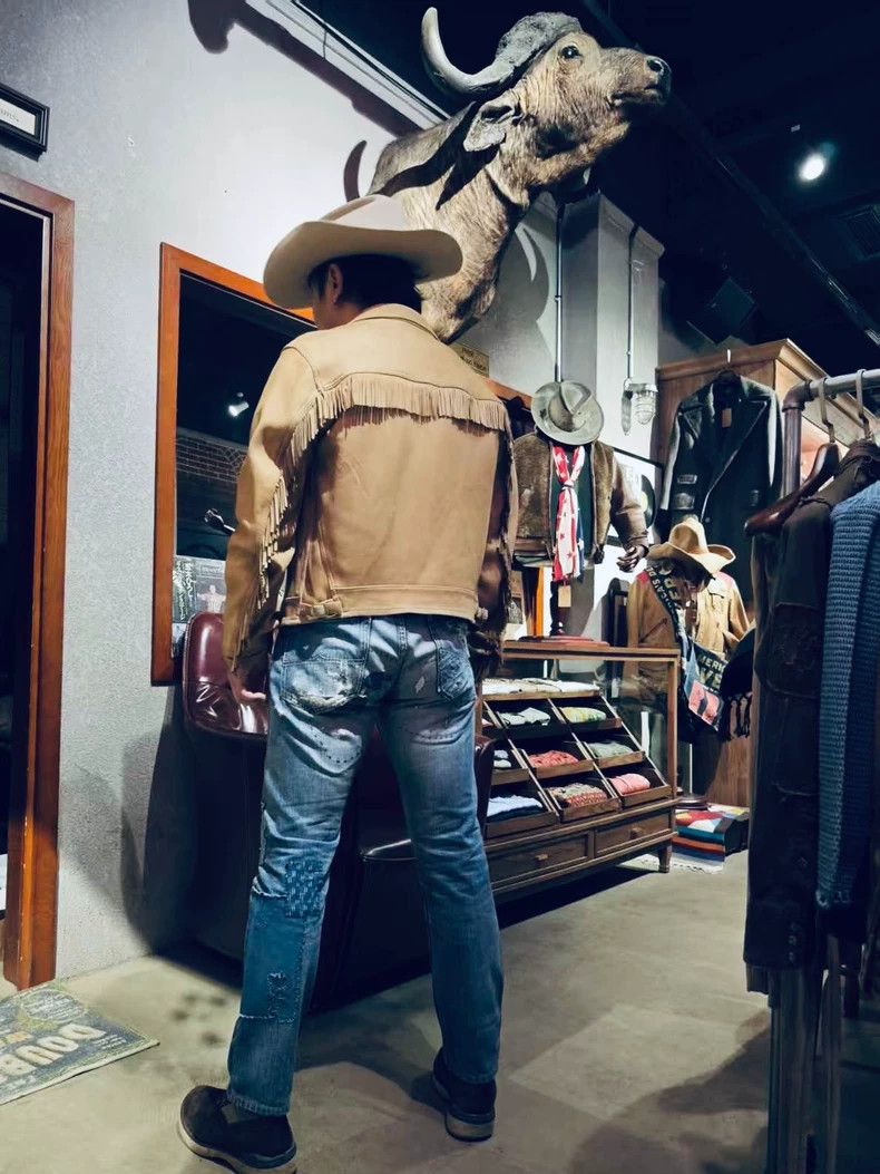 RRL Ralph Lauren RRL Ralph Lauren Make old deer leather jacket with Indian Size US M / EU 48-50 / 2 - 8 Thumbnail