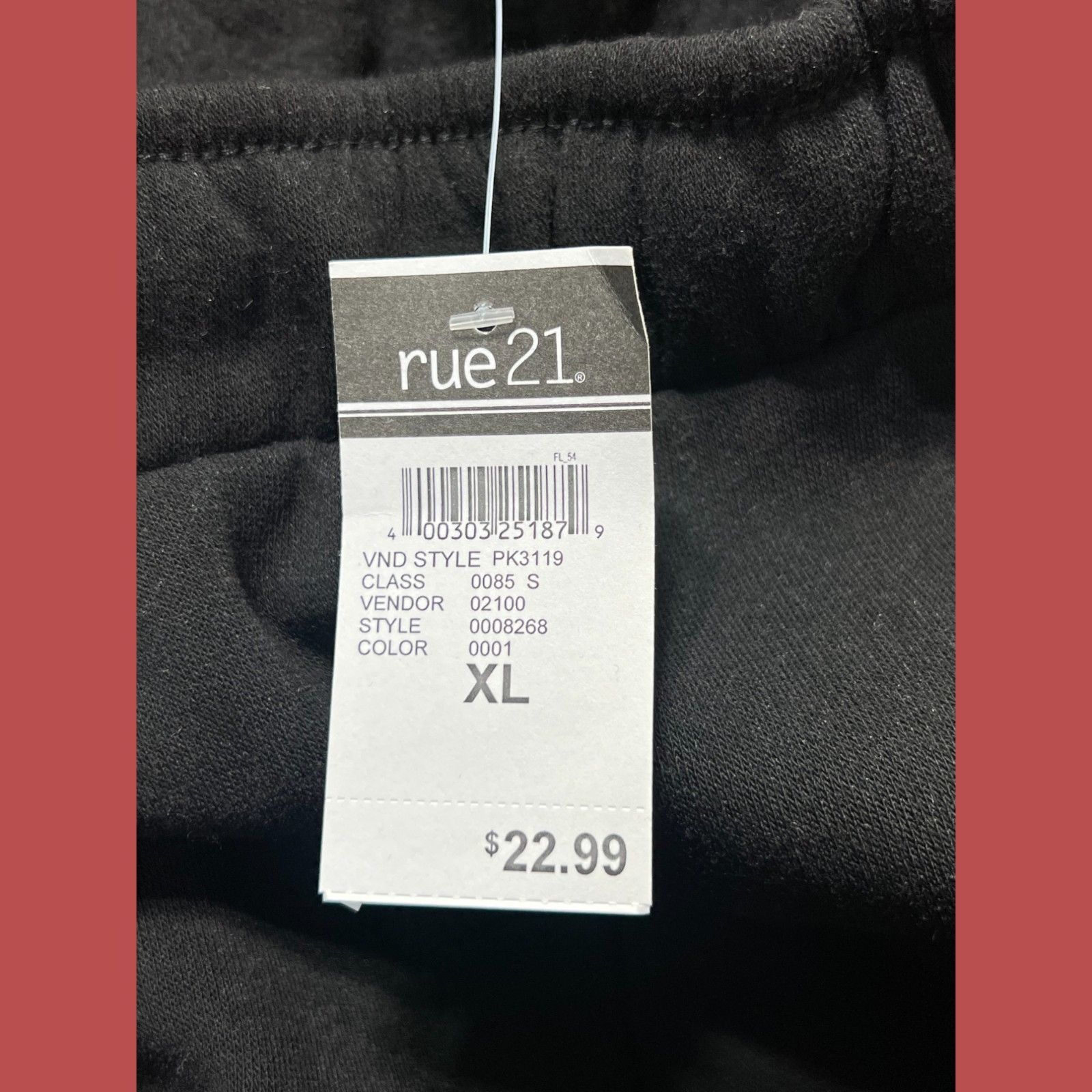 rue21 Rue 21 - Men's Wide Leg Cargo Sweatpants - Black - Extra Lar Size ONE SIZE - 8 Thumbnail