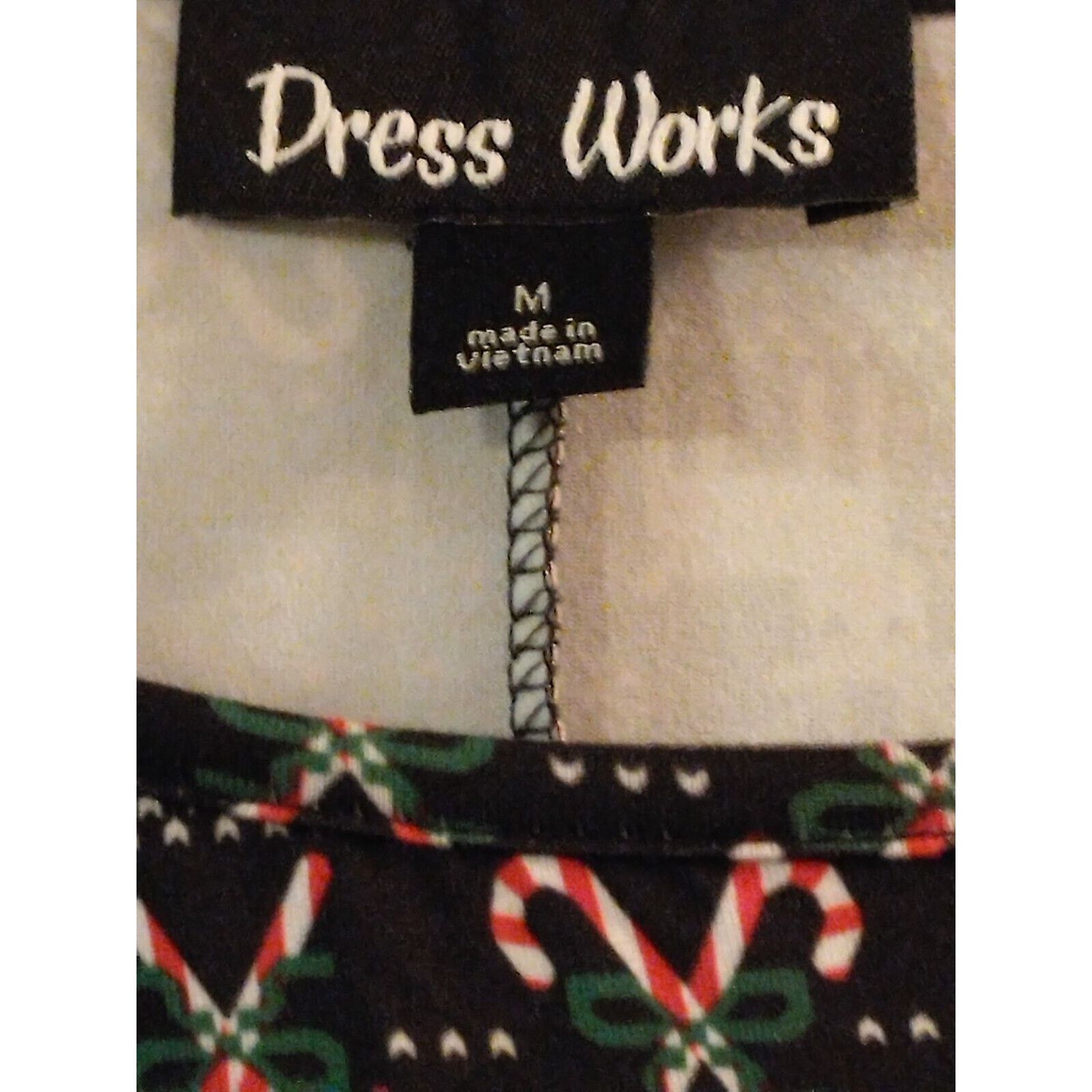 The Unbranded Brand Dress Works Ladies Christmas Reindeer Canes Medium Dress Size M / US 6-8 / IT 42-44 - 2 Thumbnail