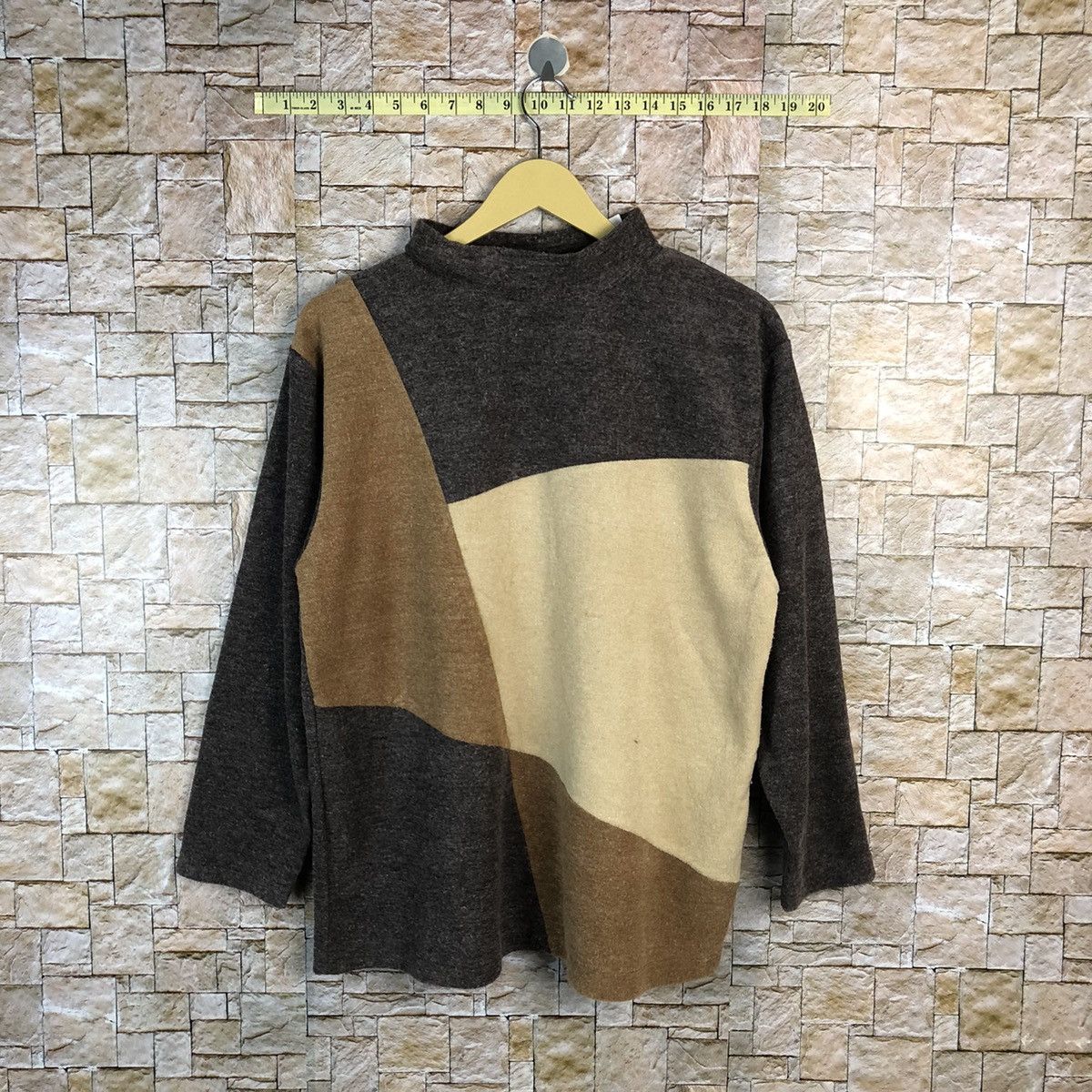 Homespun Knitwear Jilmarie patchwork design streetwear vtg sweatshirt #A526 Size M / US 6-8 / IT 42-44 - 1 Thumbnail