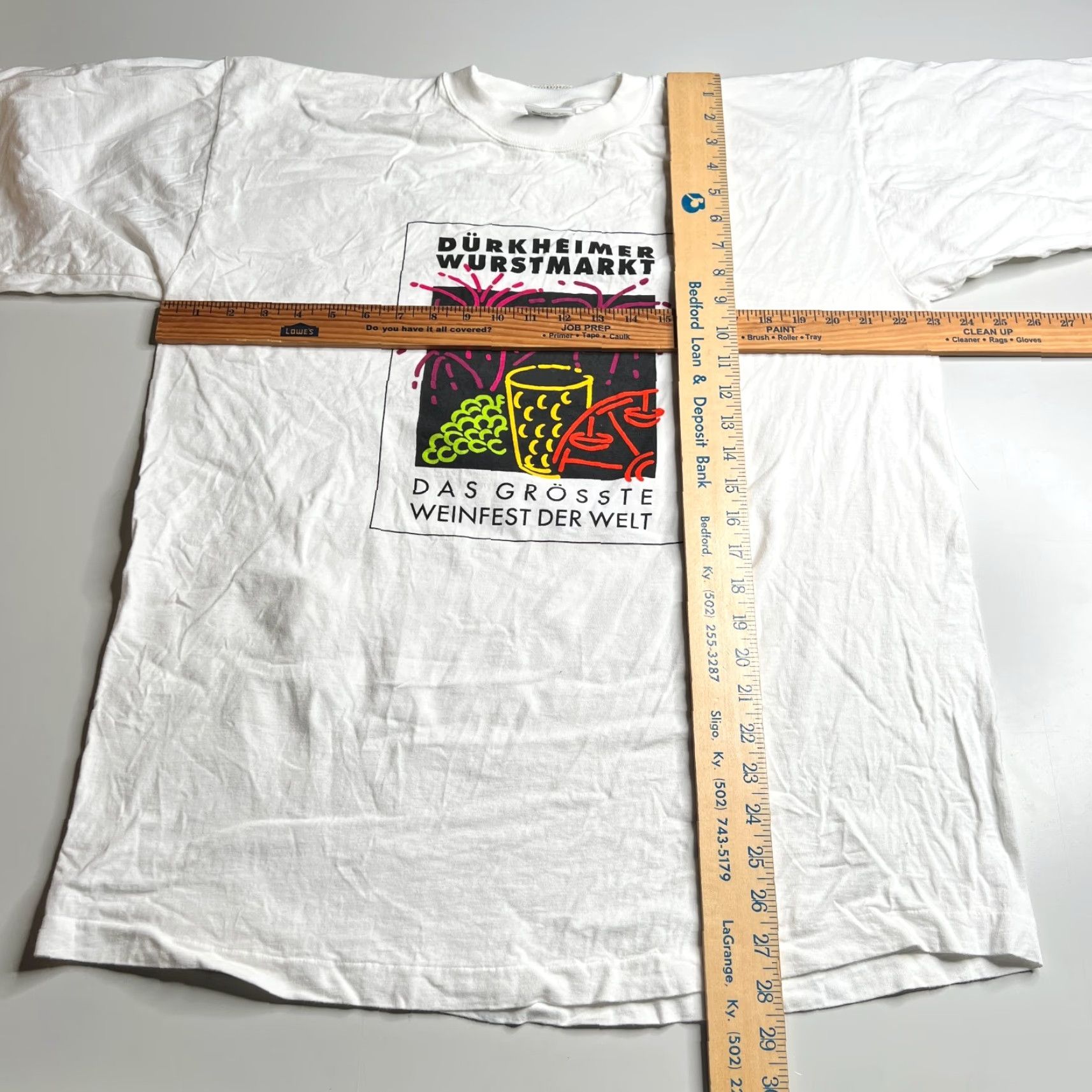 Vintage VINTAGE Dürkheimer Wurstmarkt T-shirt White XXL Men Crew Neck Short Sleeve United States? Size US XXL / EU 58 / 5 - 2 Thumbnail
