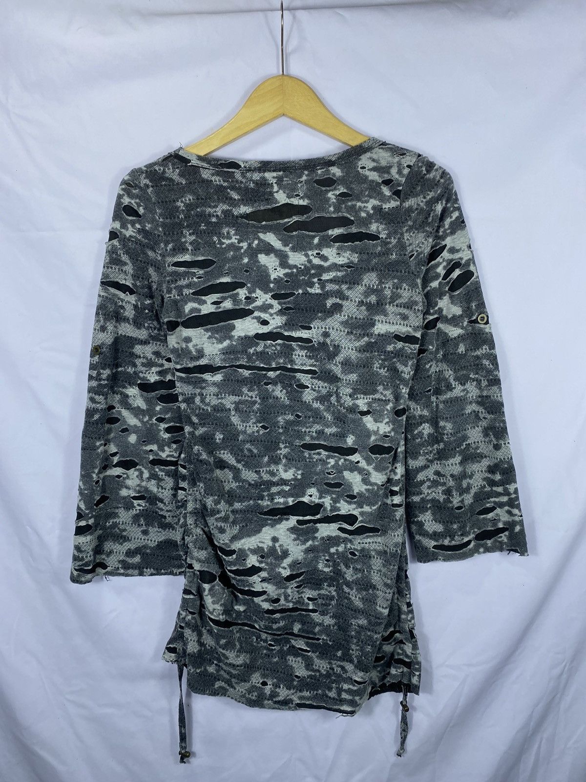If Six Was Nine SICK DISTRESSED GRUNGE GOTHIC PUNK LONG SLEVEE Size US M / EU 48-50 / 2 - 2 Thumbnail