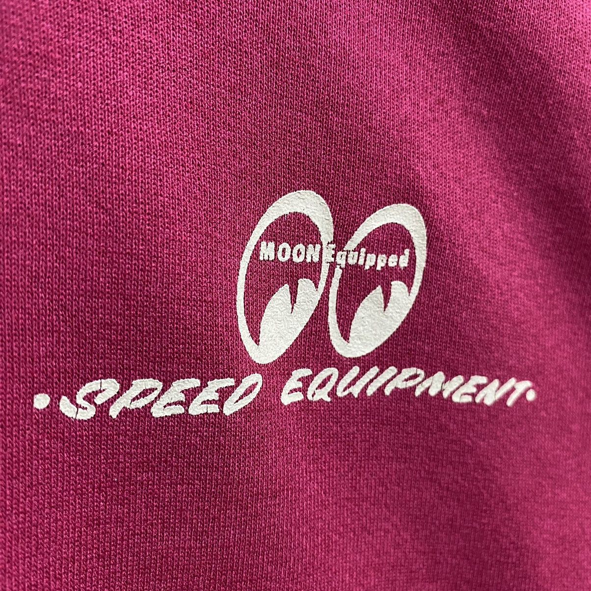 Jerzees Vintage 90s Jerzees Half Zip Sweatshirt Moon Equipped Racing Size US M / EU 48-50 / 2 - 7 Thumbnail