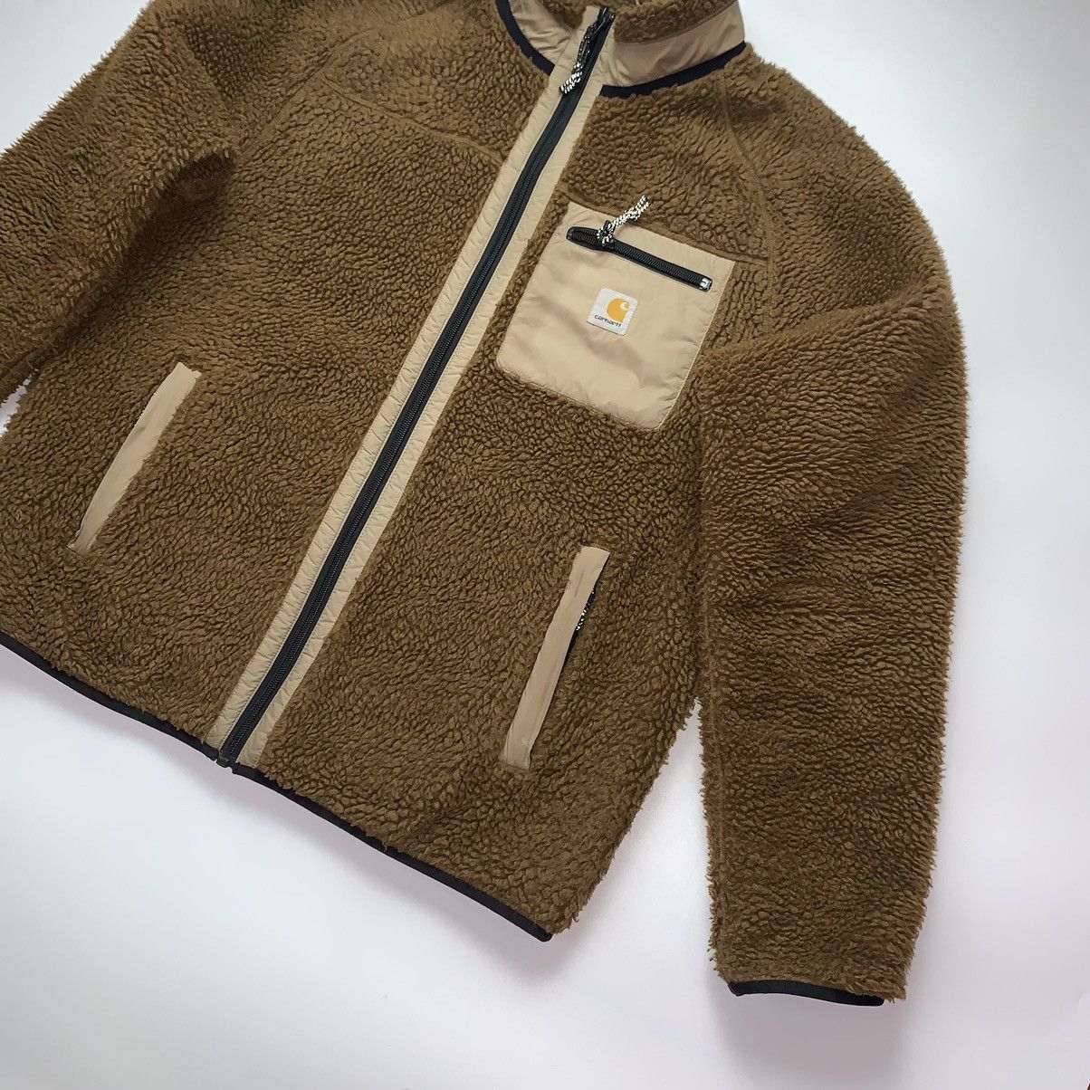 Other CARHARTT WIP PRENTIS LINER SHERPA FLEECE JACKET Size US L / EU 52-54 / 3 - 5 Thumbnail