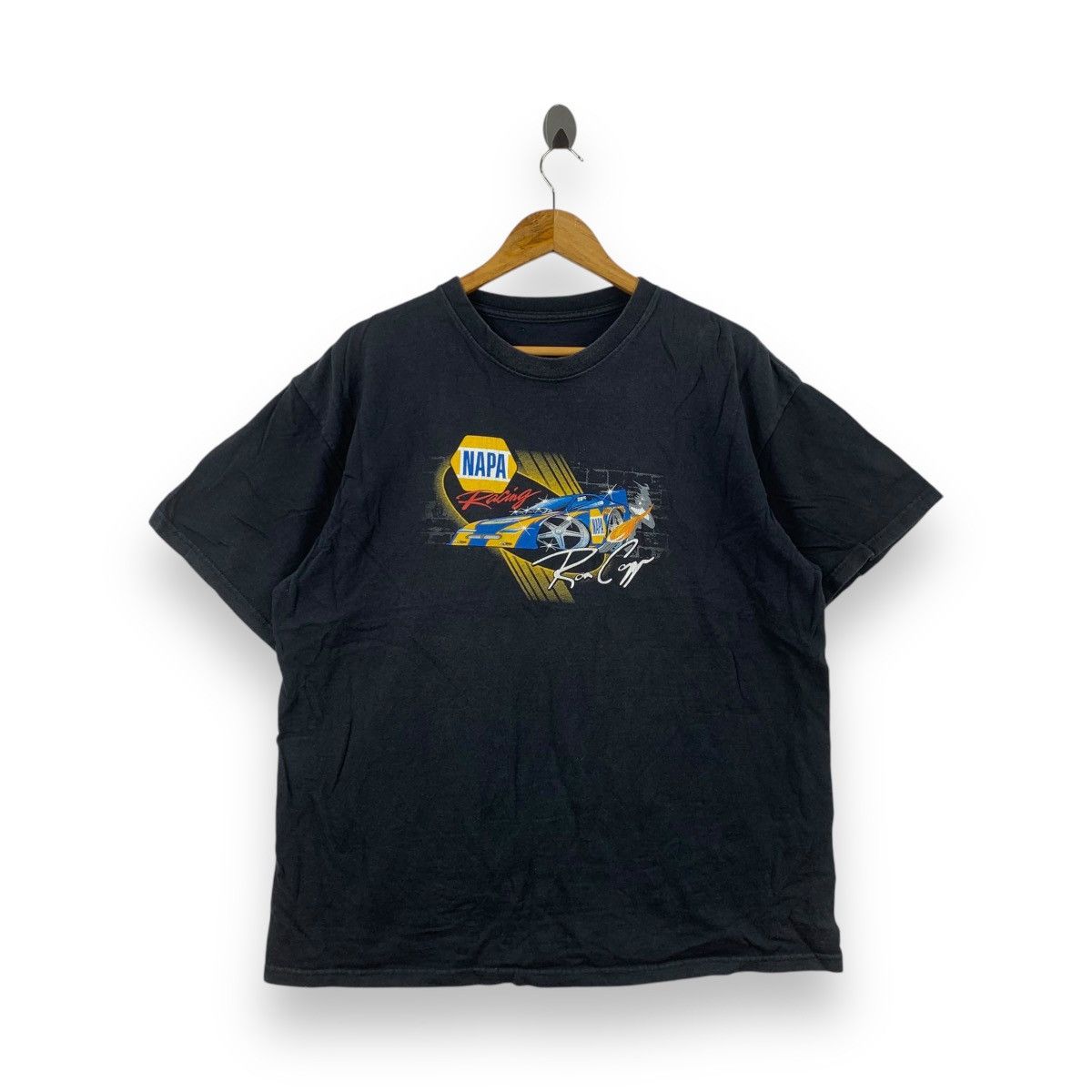 Vintage NAPA RACING DSR Don Schumacher Ron Capp Tee Shirt Top Nascar Size US XL / EU 56 / 4 - 1 Thumbnail