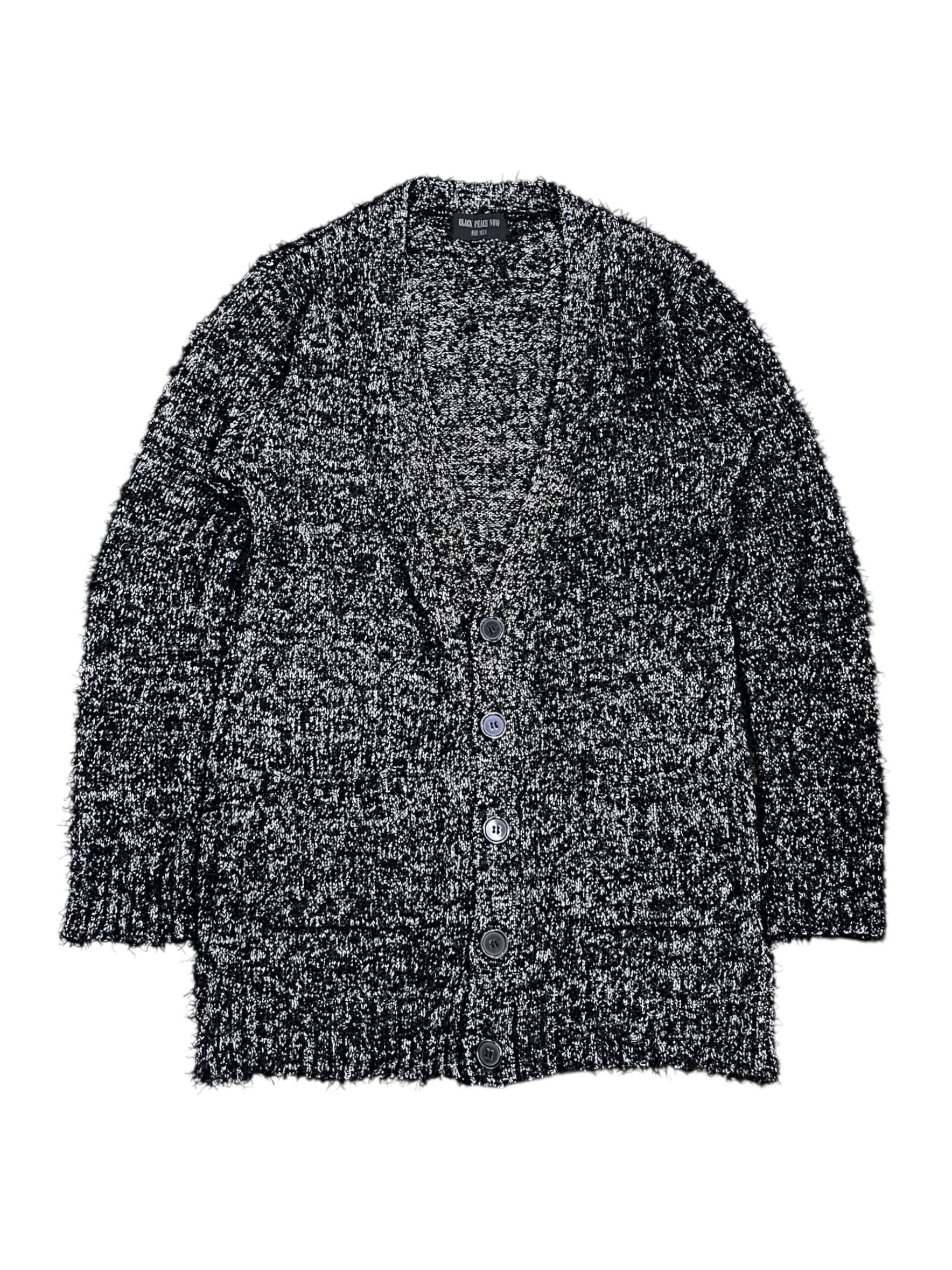 Seditionaries Black Peace Now Grunge Silver-Black Slit Thread Cardigan Size US S / EU 44-46 / 1 - 4 Thumbnail