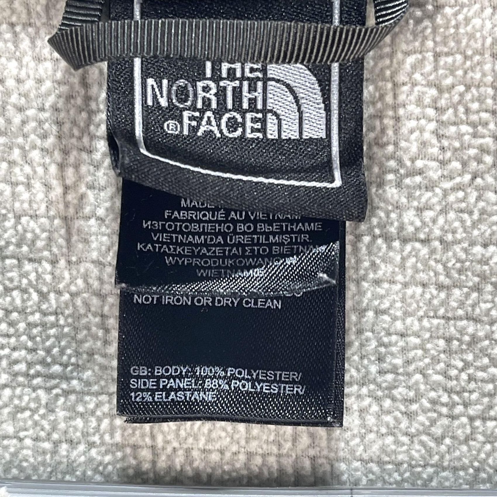 The North Face The North Face Sweater Mens Large Beige Black Quarter Zip Fleece Waffle Pullover Size US L / EU 52-54 / 3 - 5 Thumbnail