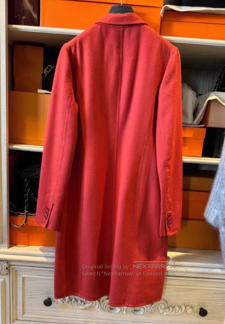 Loro Piana Loro Piana Red cashmere coat, classic three-button design Size XS / US 0-2 / IT 36-38 - 2 Thumbnail