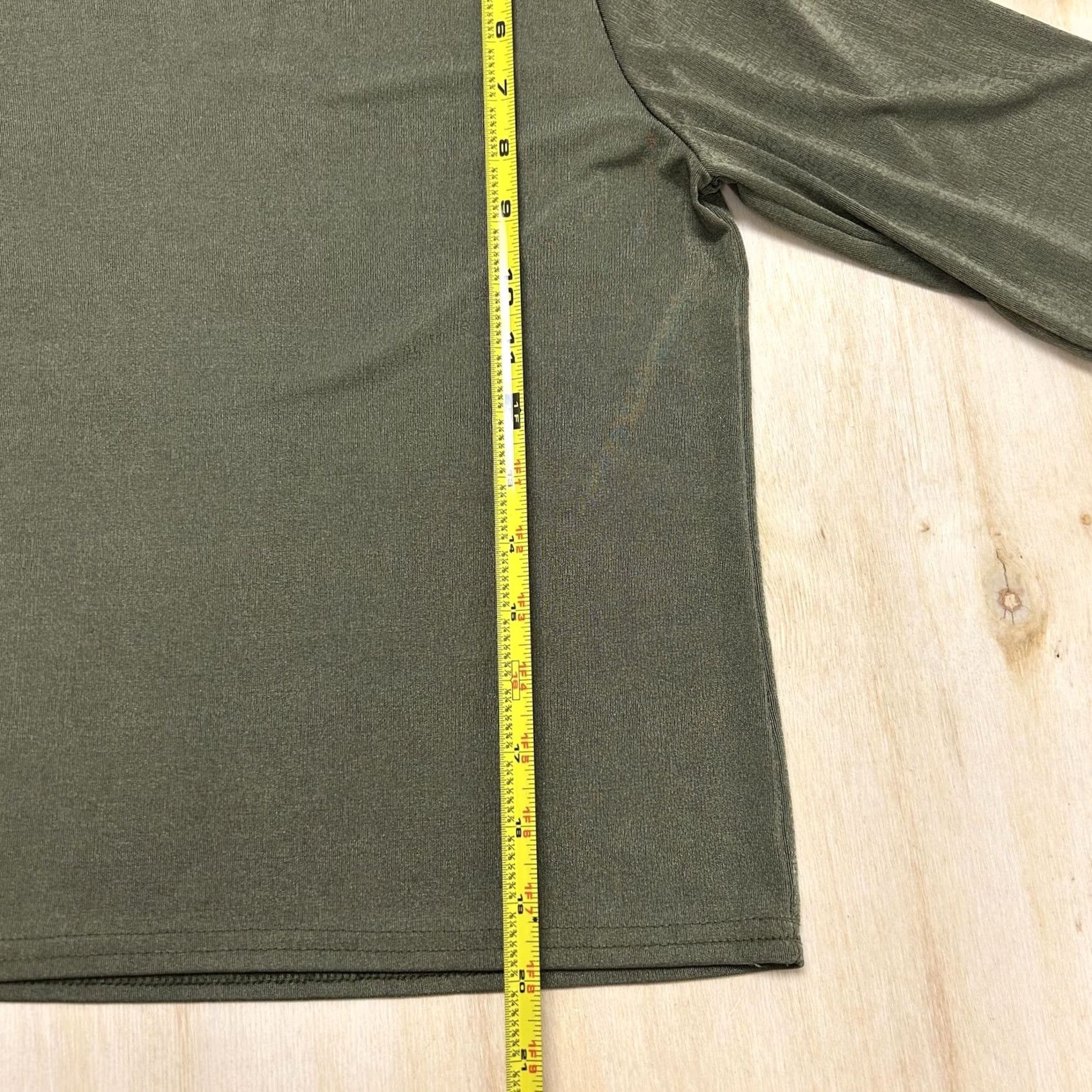 Vintage ACW Design Shirt Womens Medium Green Mock Neck Long Sleeve Jersey Size M / US 6-8 / IT 42-44 - 4 Thumbnail