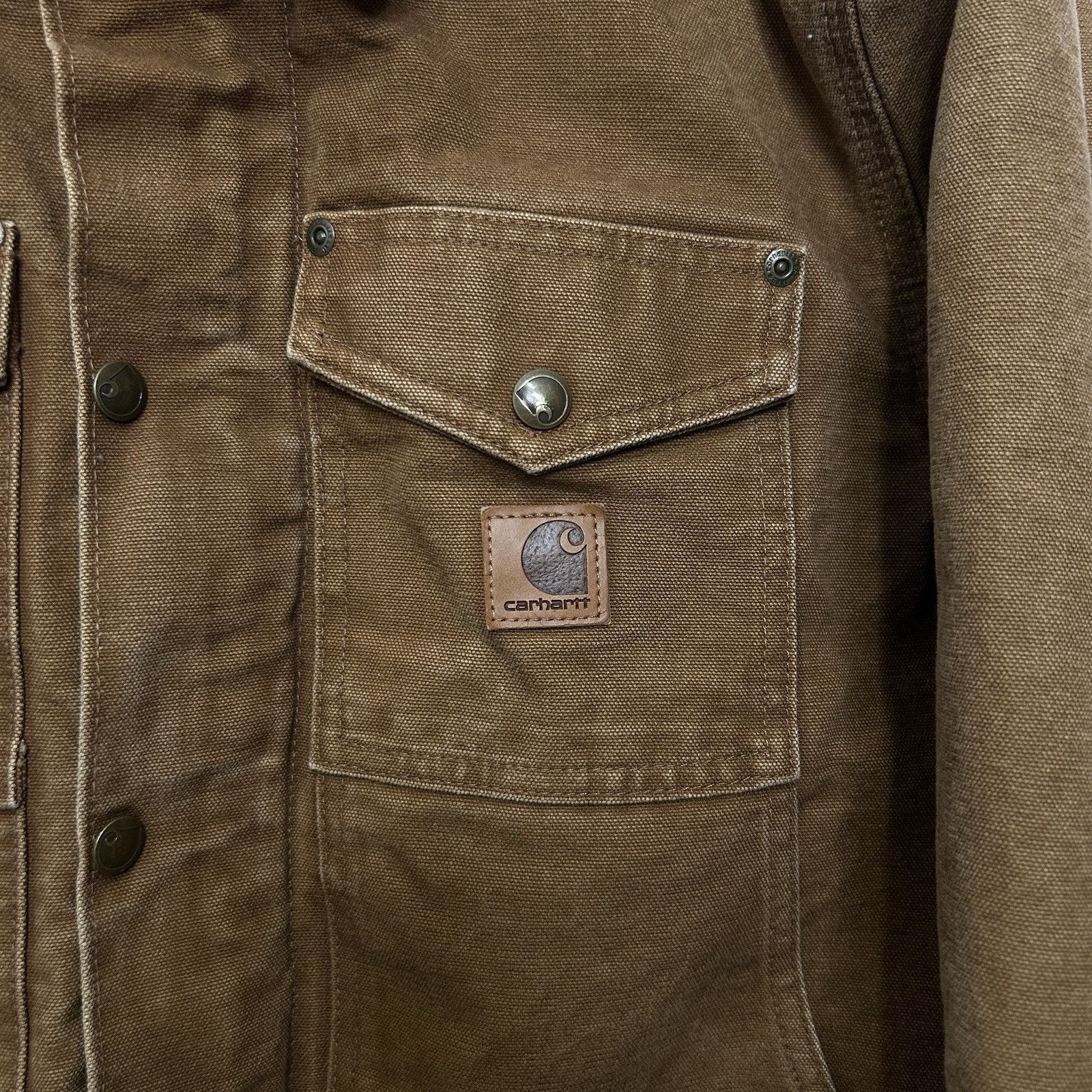 Carhartt Carhartt Berwick Fleece-Lined Canvas Jacket “Brown” Size US S / EU 44-46 / 1 - 6 Thumbnail