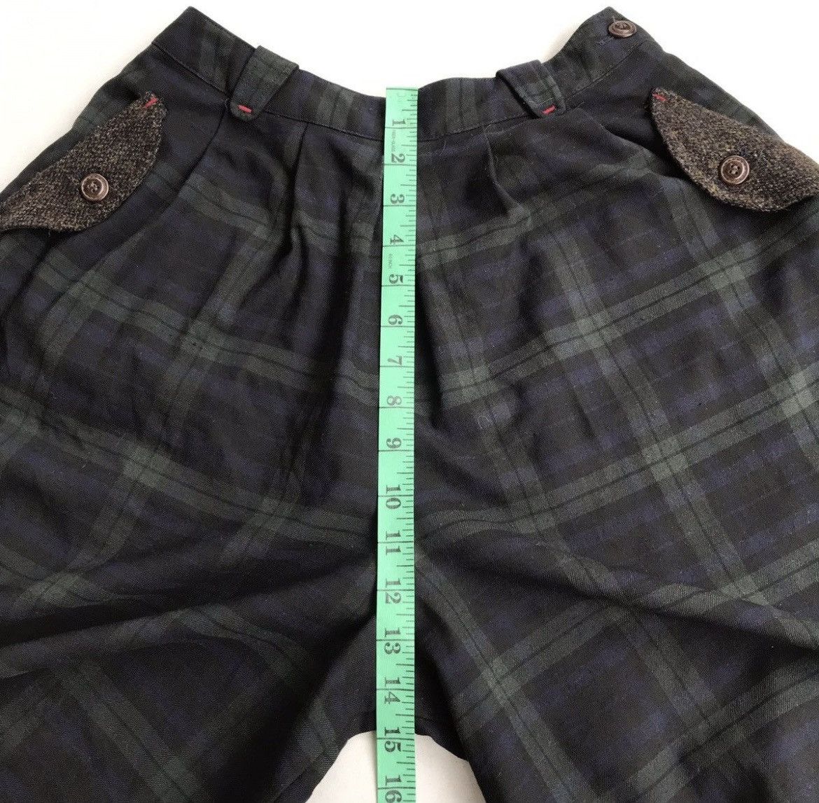 Harris Tweed 🔥Accept Binding Offer🔥 Harris Tweed Black And Green Shorts Size US 30 / EU 46 - 14 Thumbnail