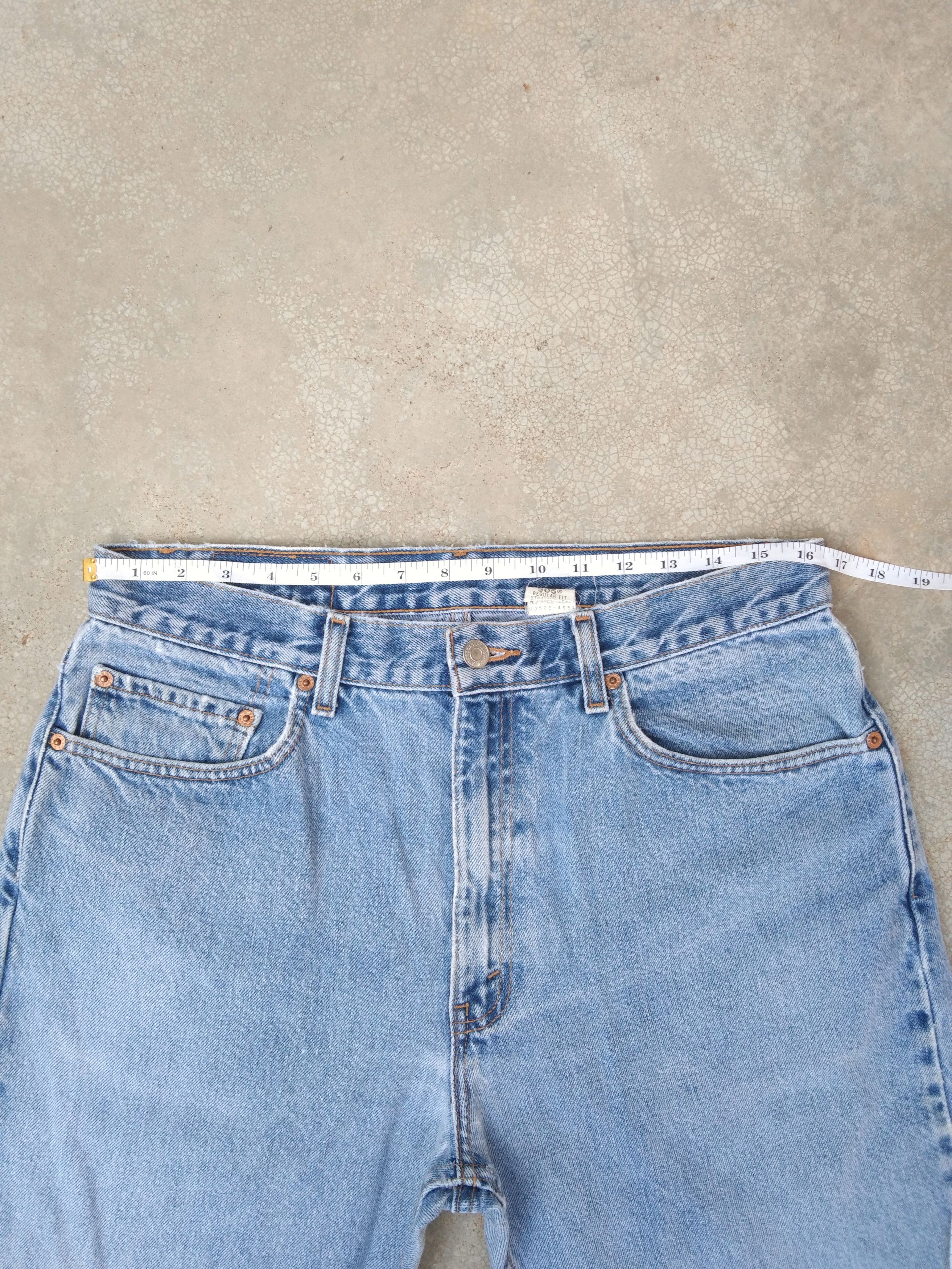 Jean × Levi's × Vintage Vintage Levis Jeans 505 Light Wash Denim 33x34 Size US 33 - 6 Thumbnail