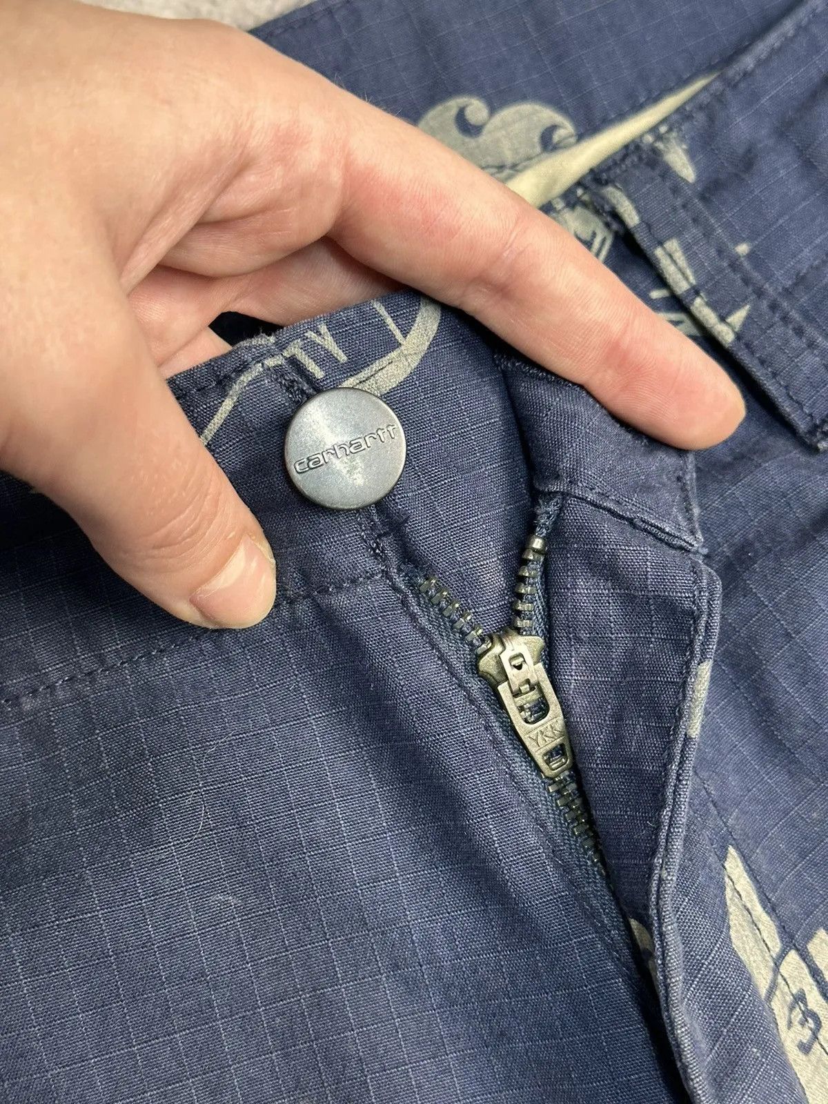 Carhartt Wip 👉 Vintage Baggy Cargo Pants Carhartt WIP Bontage Y2K Size US 32 / EU 48 - 7 Thumbnail