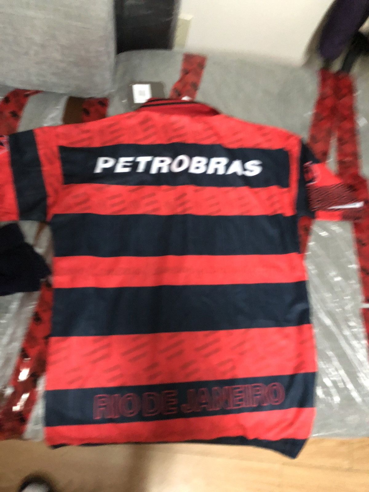 Umbro × Vintage New flamengo soccer jersey 1995 retro large Size US L / EU 52-54 / 3 - 6 Thumbnail