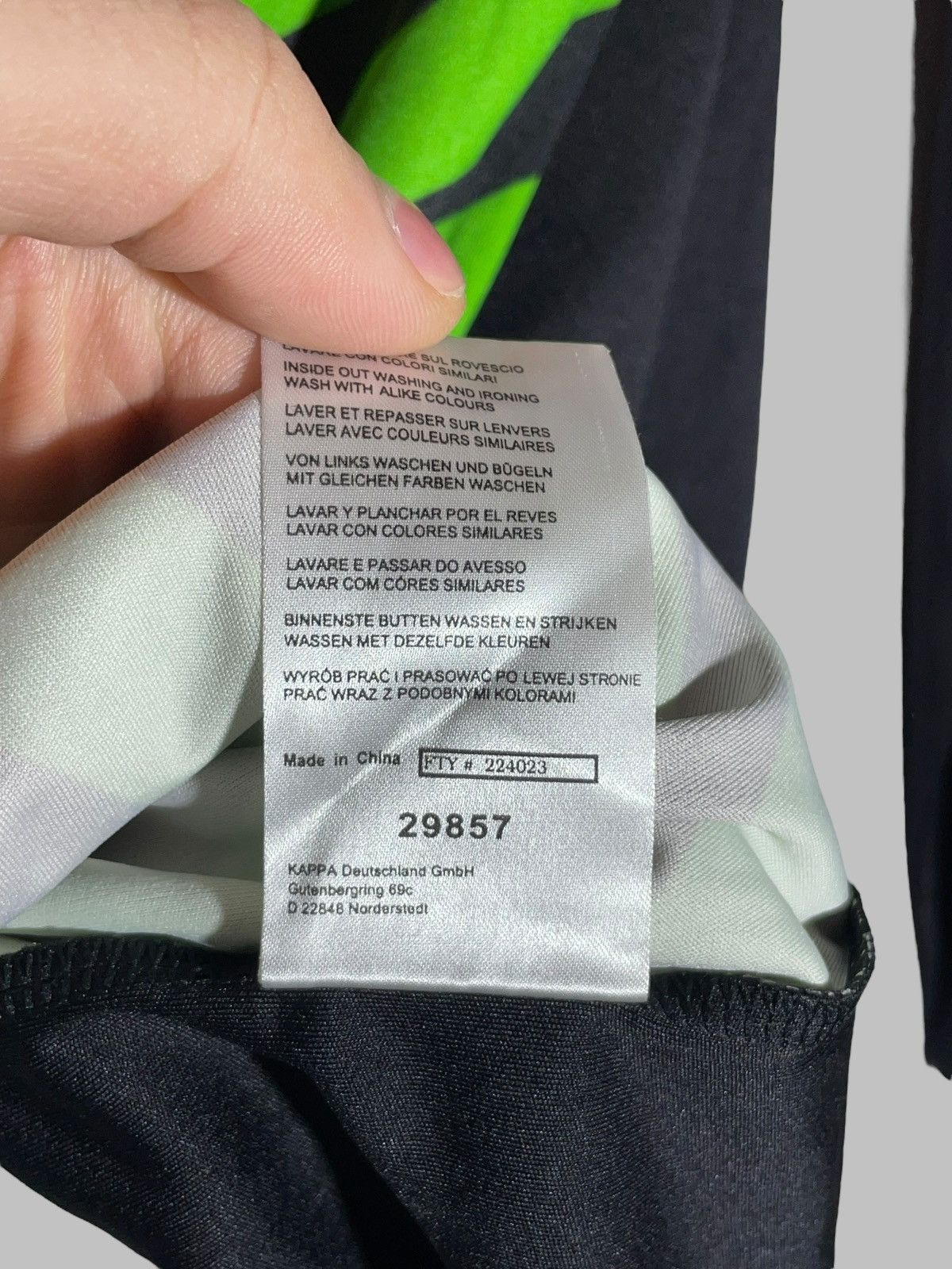 Kappa Borussia Monchengladbach Kappa 2014/15 Third Football Jersey Size US L / EU 52-54 / 3 - 13 Thumbnail