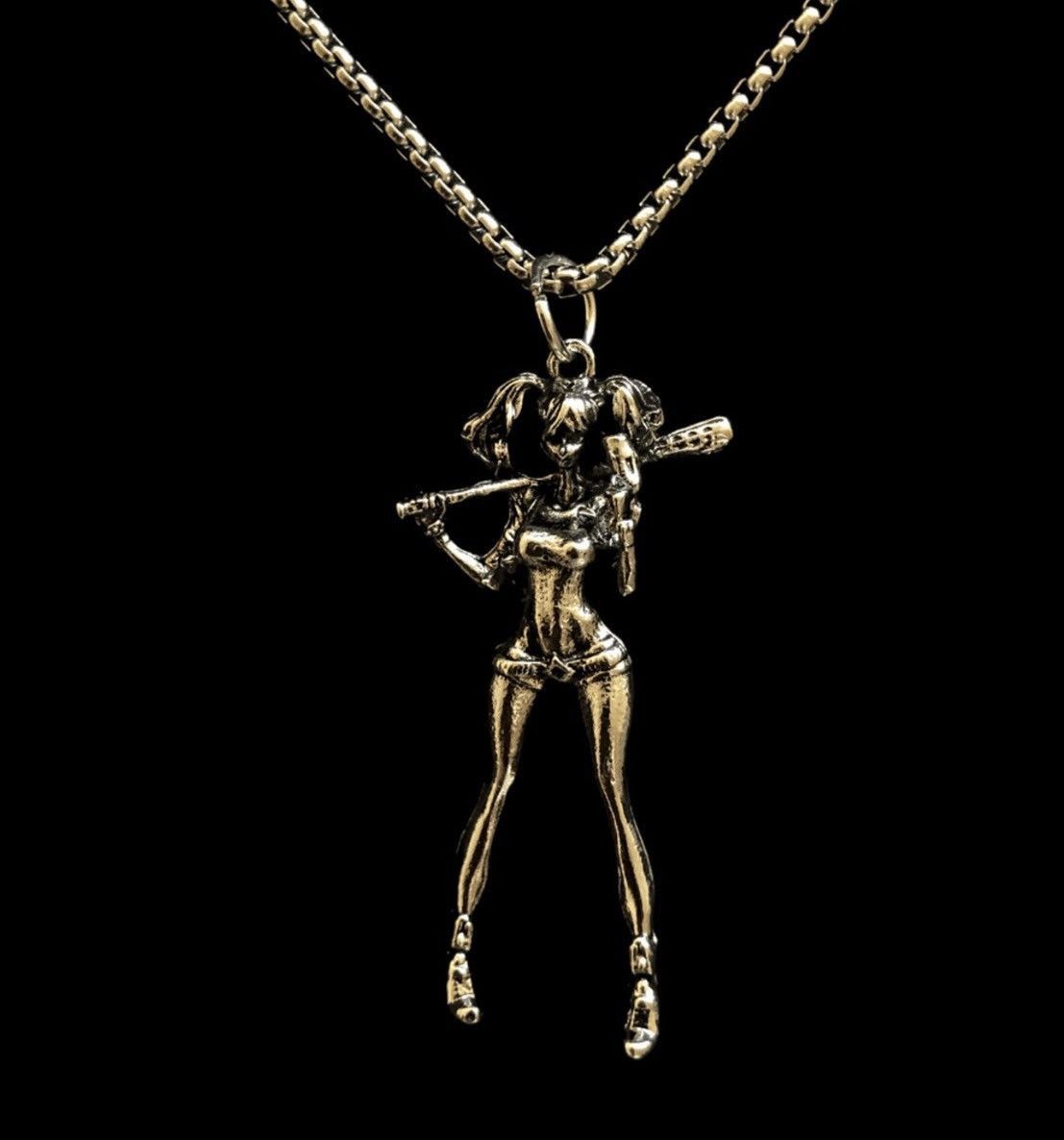 Jewelry Punk Necklace Gothic Chain Size ONE SIZE - 4 Thumbnail