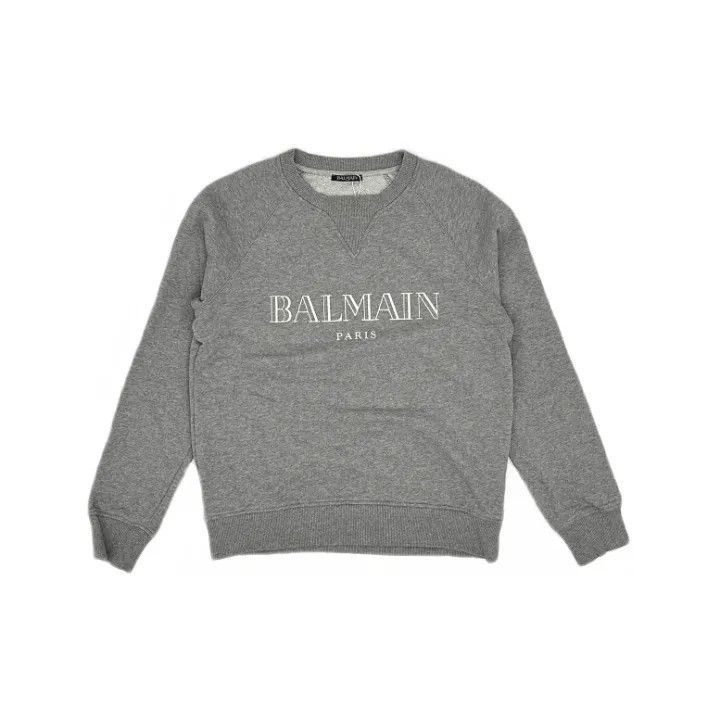 Balmain Balmain Casual Graphic Crewneck Sweatshirt 0079 Size US S / EU 44-46 / 1 - 1 Thumbnail