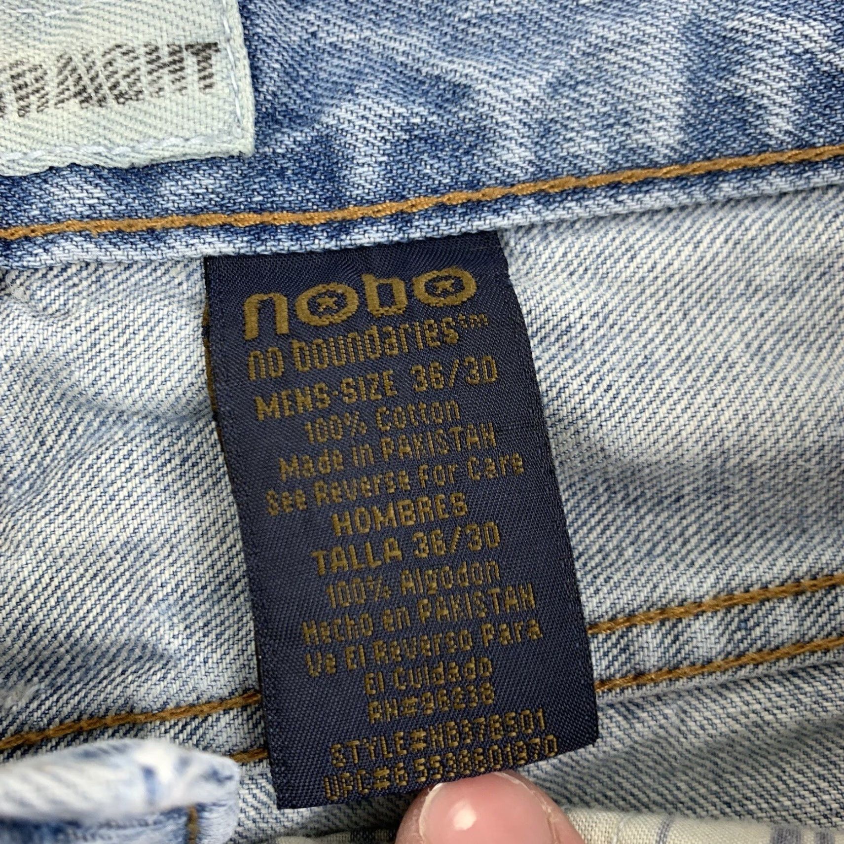 Vintage VINTAGE No Boundaries Jeans Men Adult 36x30 Blue Denim Straight Relaxed Grunge 90s Size US 36 / EU 52 - 6 Thumbnail