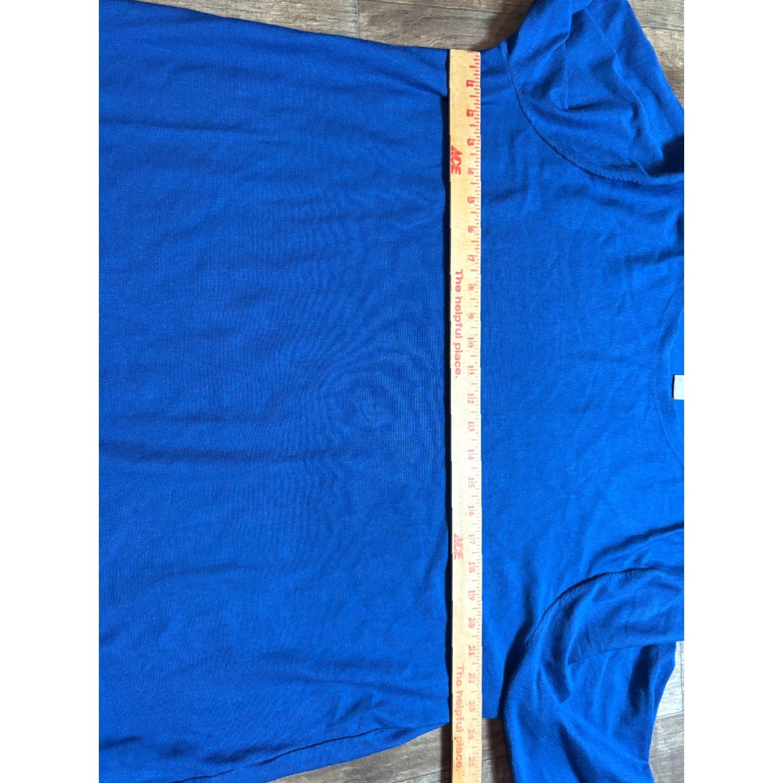 Vintage Chicos Blouse Womens Size 4 XXL Top Blue Long Sleeve Rayon Polyester Shirt Shirt Blouse Women Regular Blue Long Sleeve Rayon Polyester Chico's Size S / US 4 / IT 40 - 3 Thumbnail