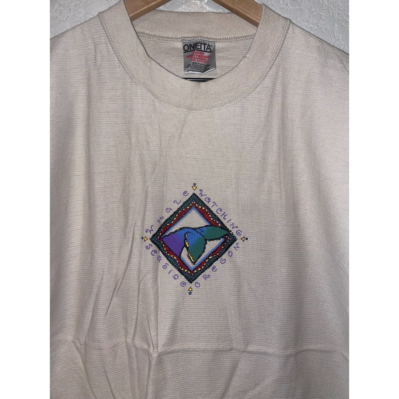 Vintage Vintage Whale Watching Shirt Seaside Oregon Whales Tee 90s L Size US L / EU 52-54 / 3 - 2 Thumbnail