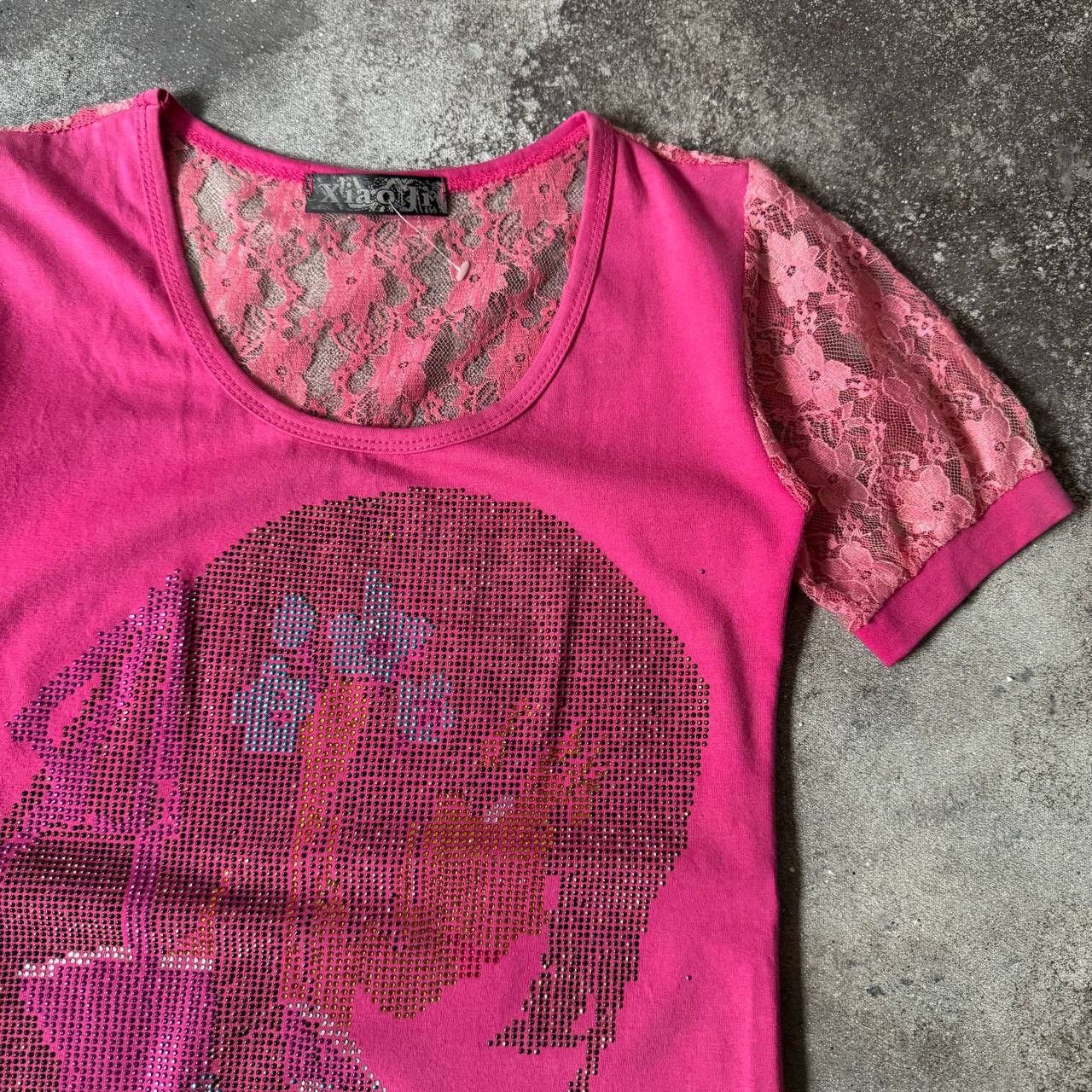 Hysteric Glamour × Japanese Brand × Vintage Japanese Vintage Samurai Rhinestones Mesh T-Shirt Size M / US 6-8 / IT 42-44 - 5 Thumbnail