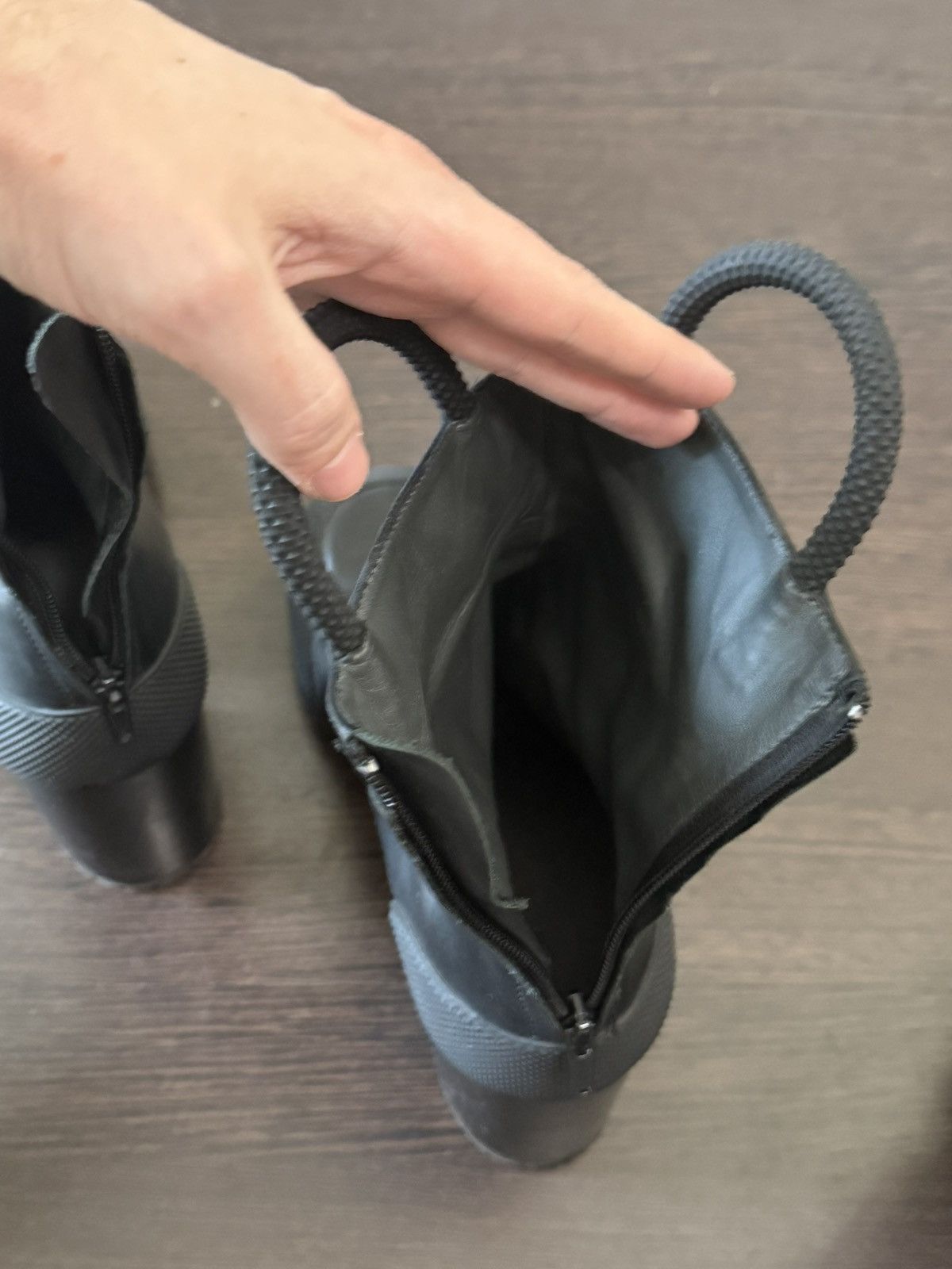 Random Identities Random Identities Black Loop Boots Size US 11 / EU 44 - 5 Thumbnail
