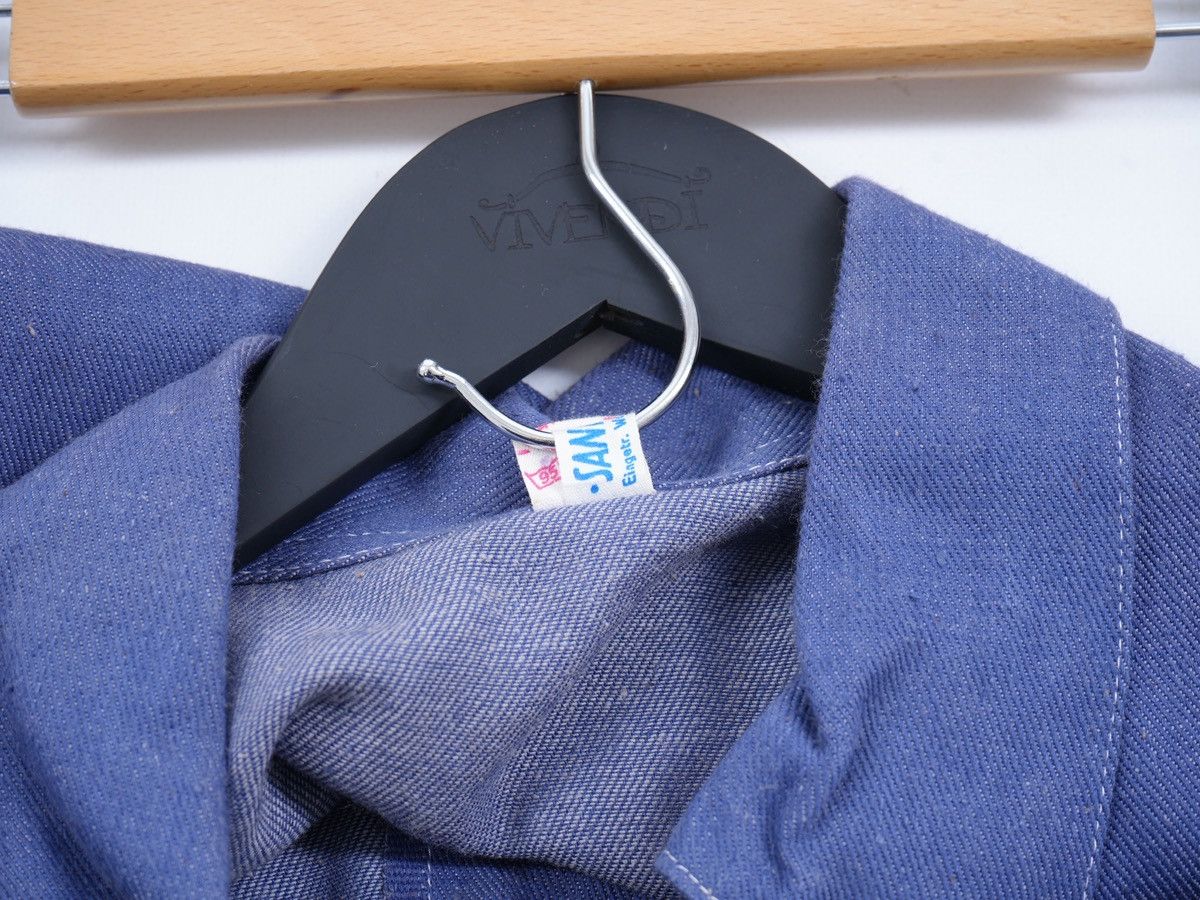 Vintage Vintage Blue German Chore Jacket SANFOR Cotton Workwear Size US L / EU 52-54 / 3 - 7 Thumbnail